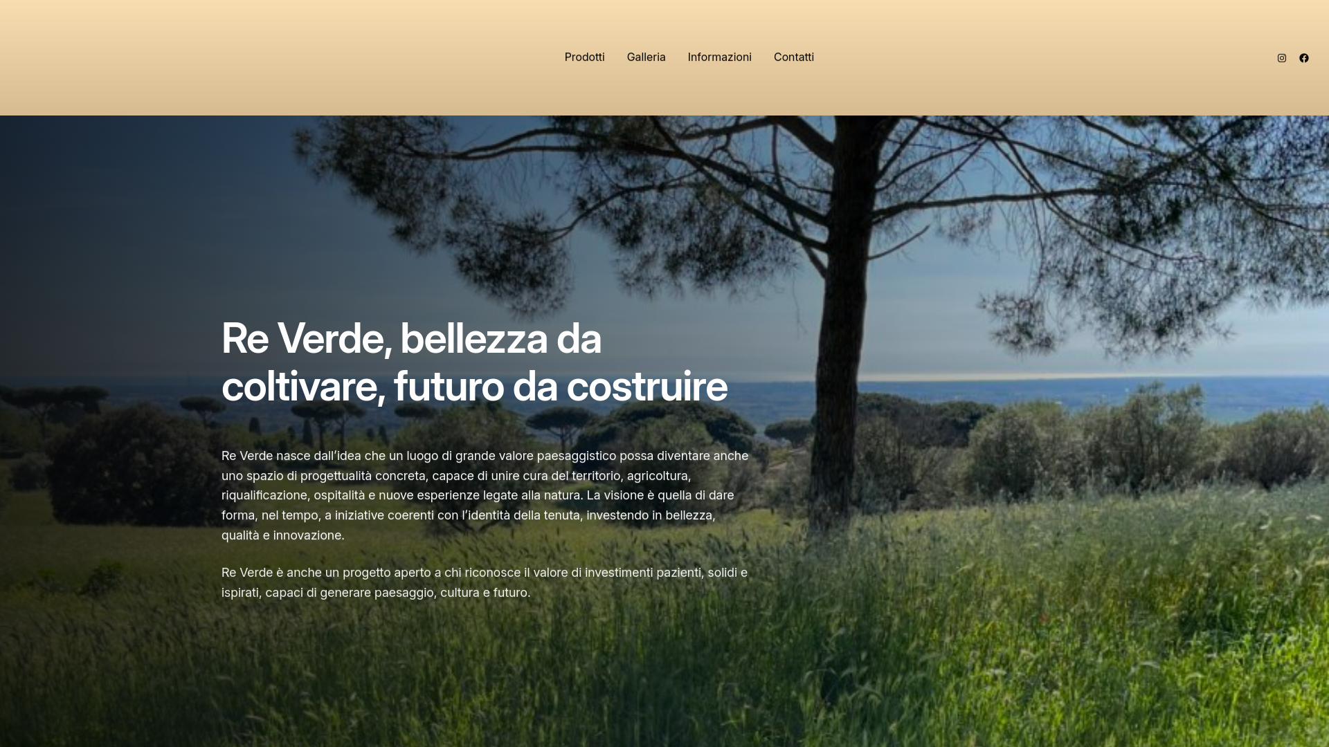 website screenshot of https://reverde.bio/