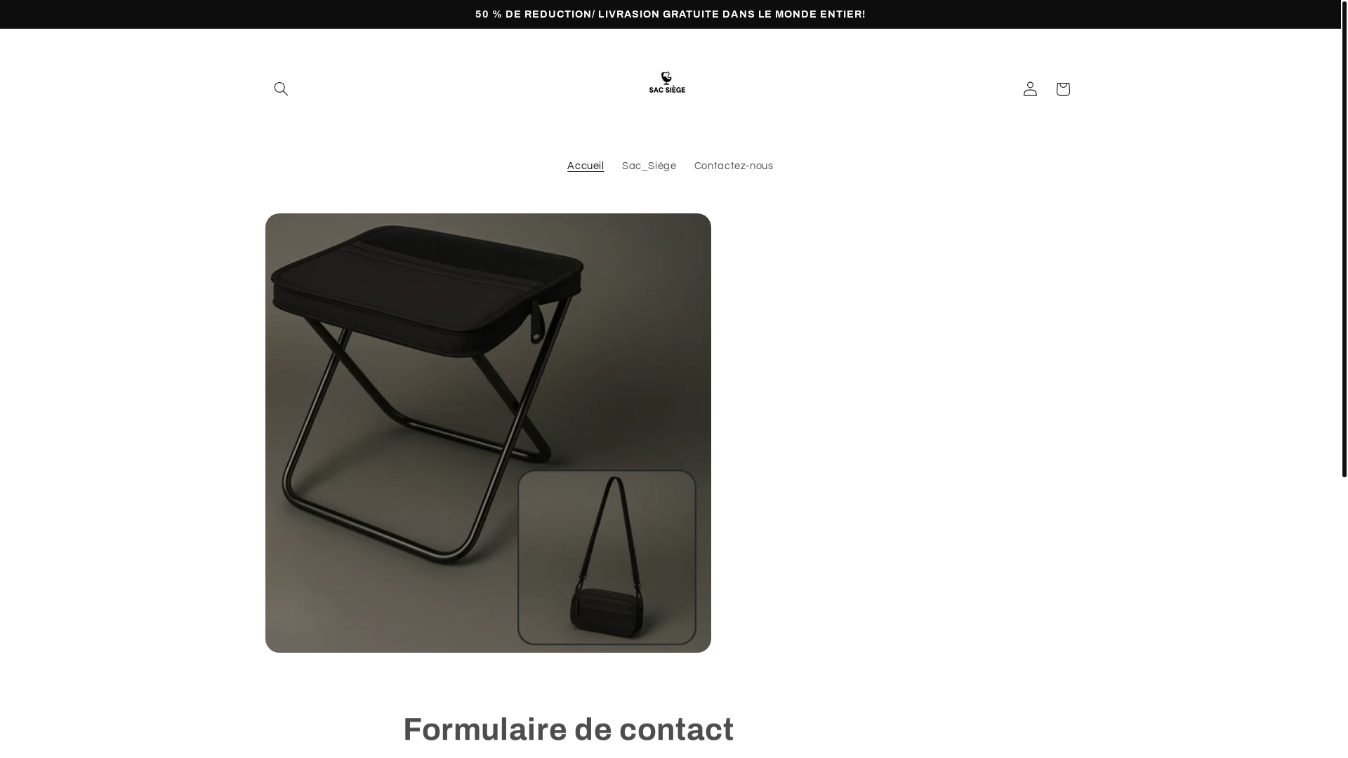 website screenshot of https://sacsiege.shop/