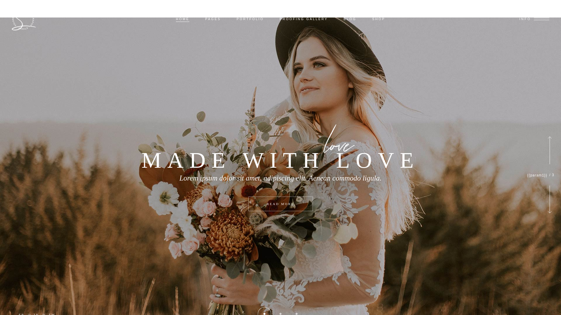 website screenshot of https://bbweddingevents.com