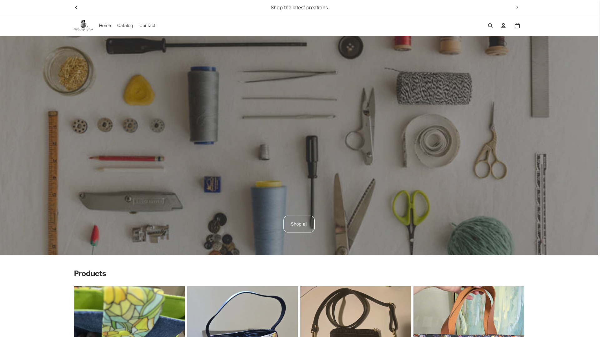 website screenshot of https://stitchpurrfection.com/