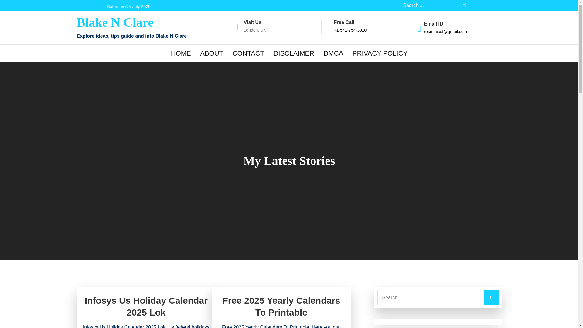 website screenshot of https://blakenclare.pages.dev/