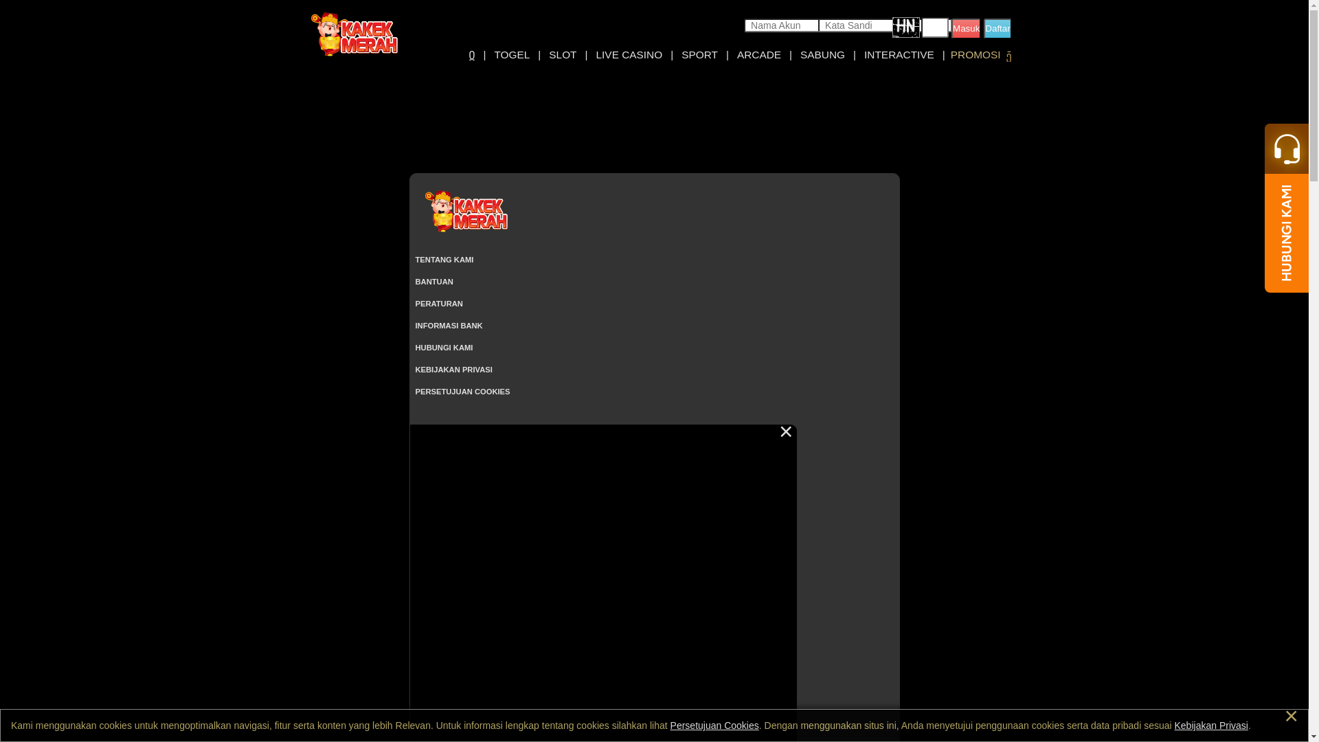 website screenshot of https://kakekmerahslot4daps.site/