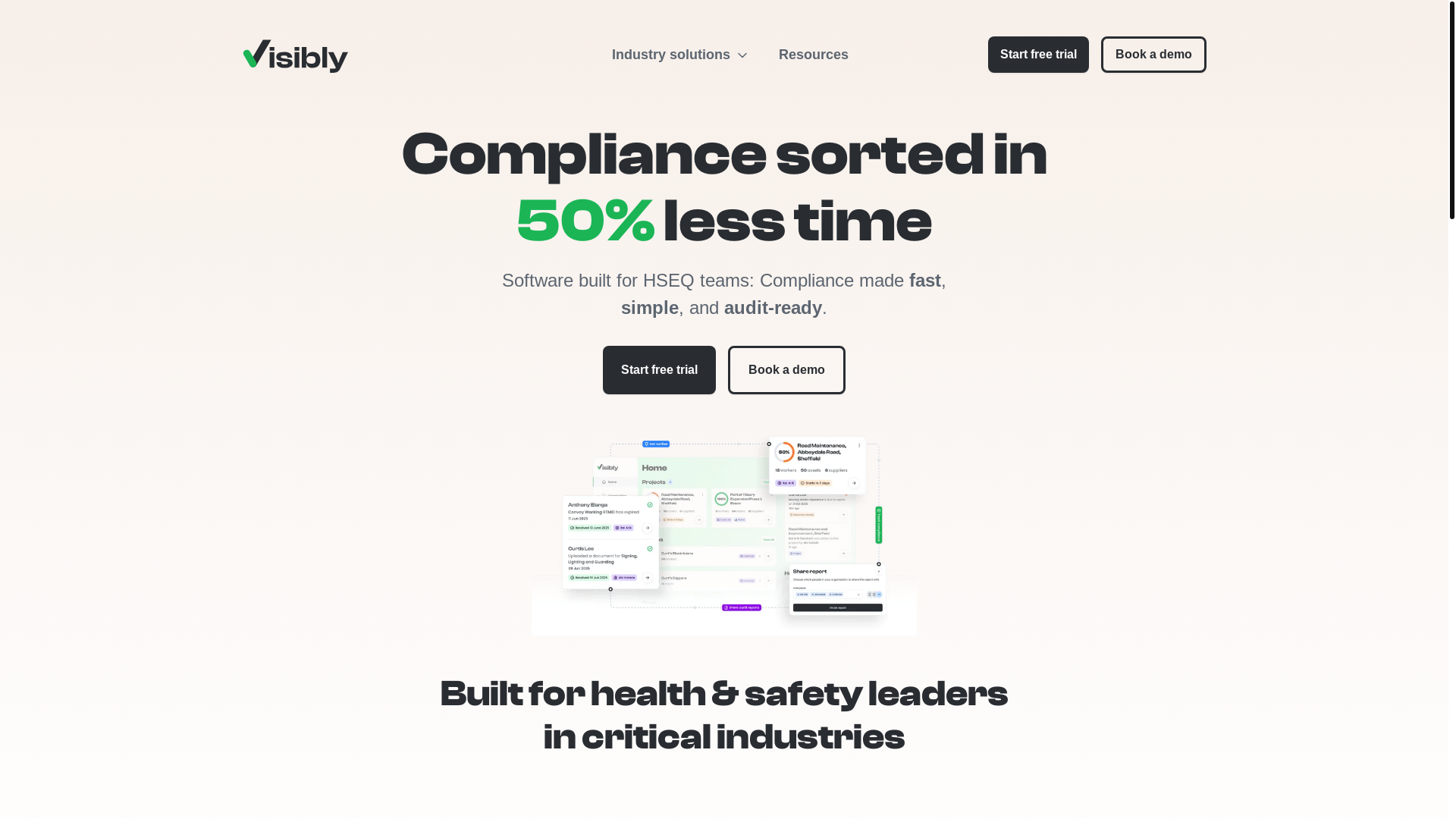 website screenshot of https://visiblynewsletter.com/