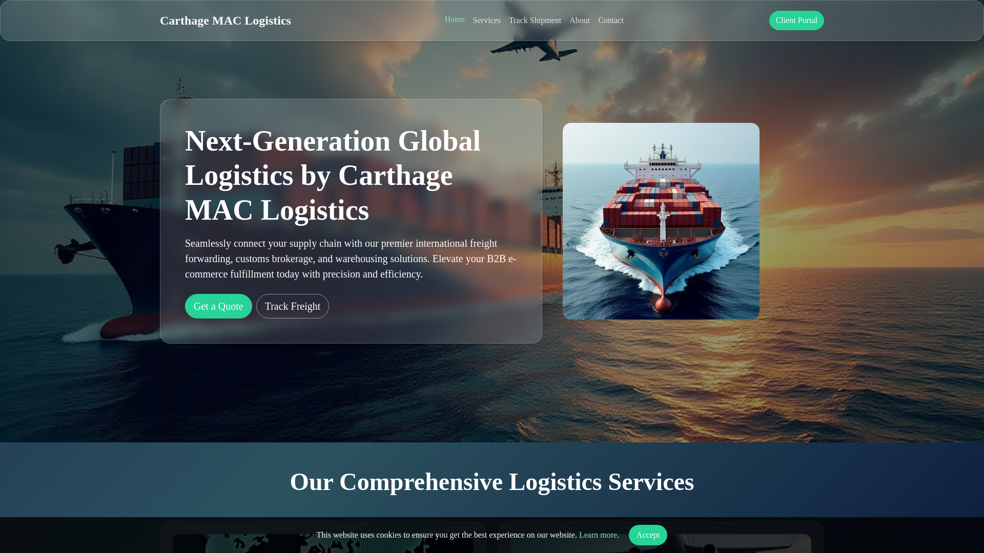 website screenshot of https://cosmicrelayhub2.homes