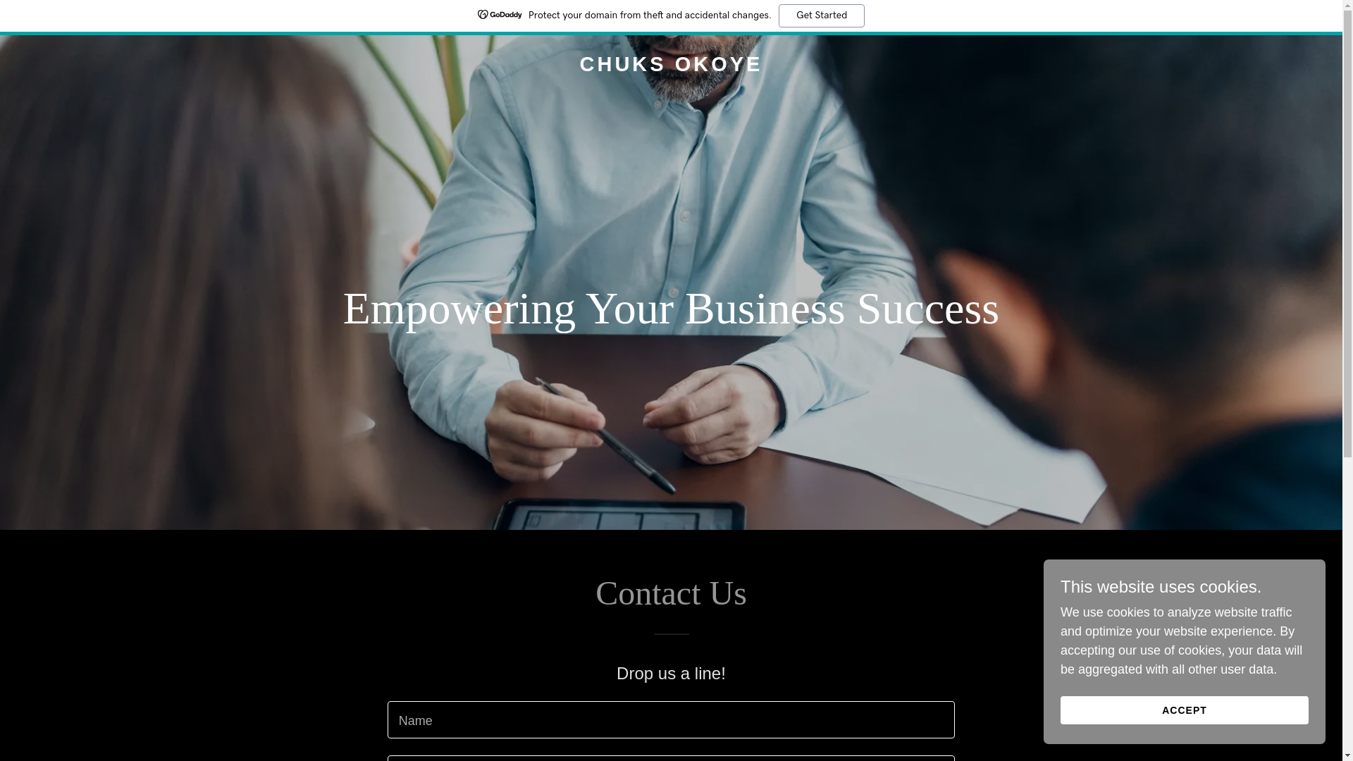 website screenshot of https://chuksokoye.com/