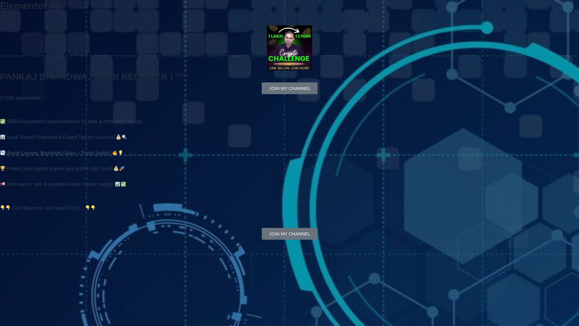 website screenshot of https://trade-by-pankaj.site/