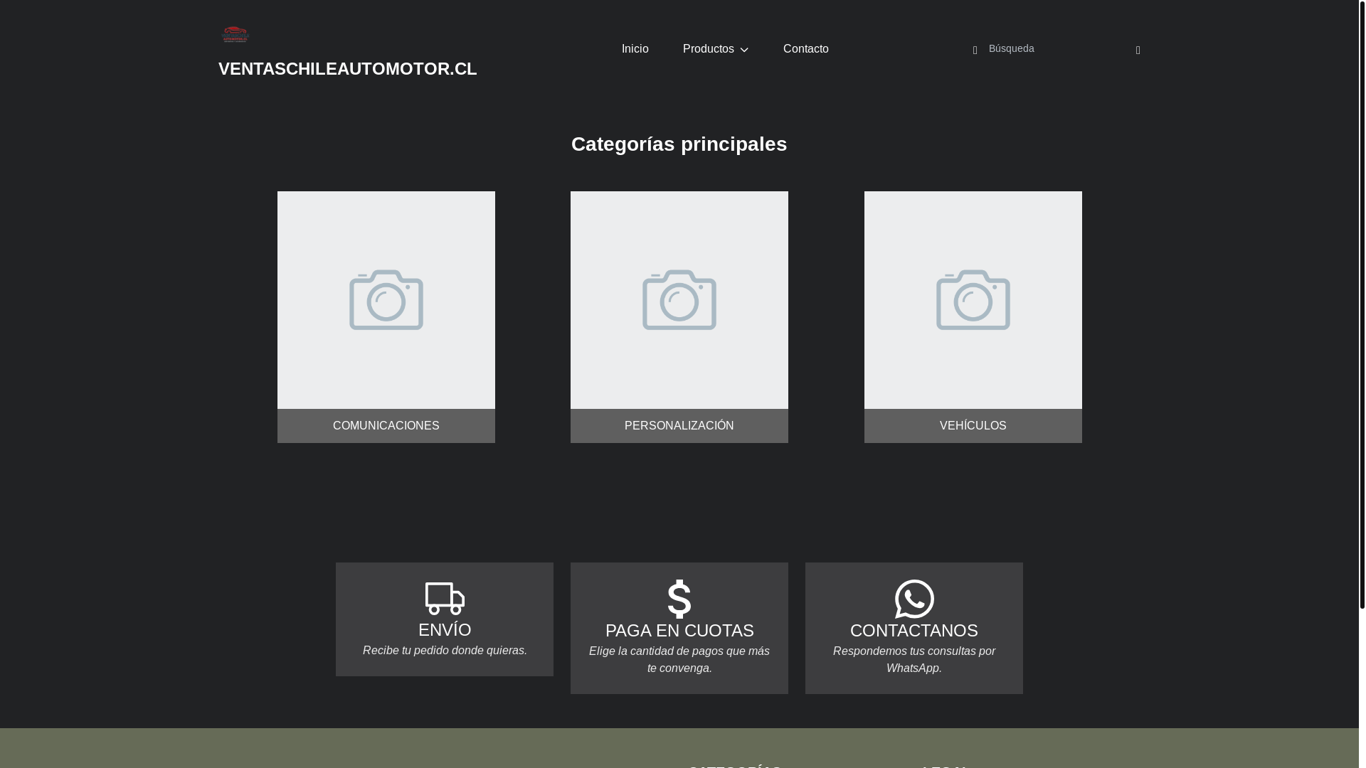 website screenshot of https://ventaschileautomotor.cl/