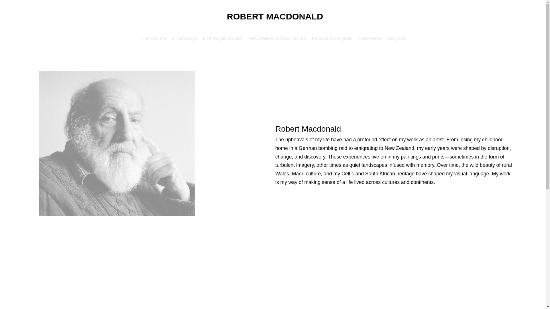 website screenshot of https://robertmacdonaldart.com/
