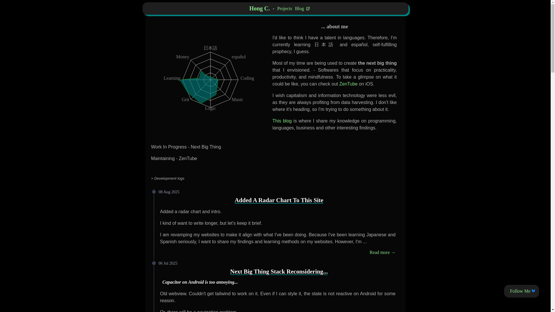 website screenshot of https://hongct-net.pages.dev/
