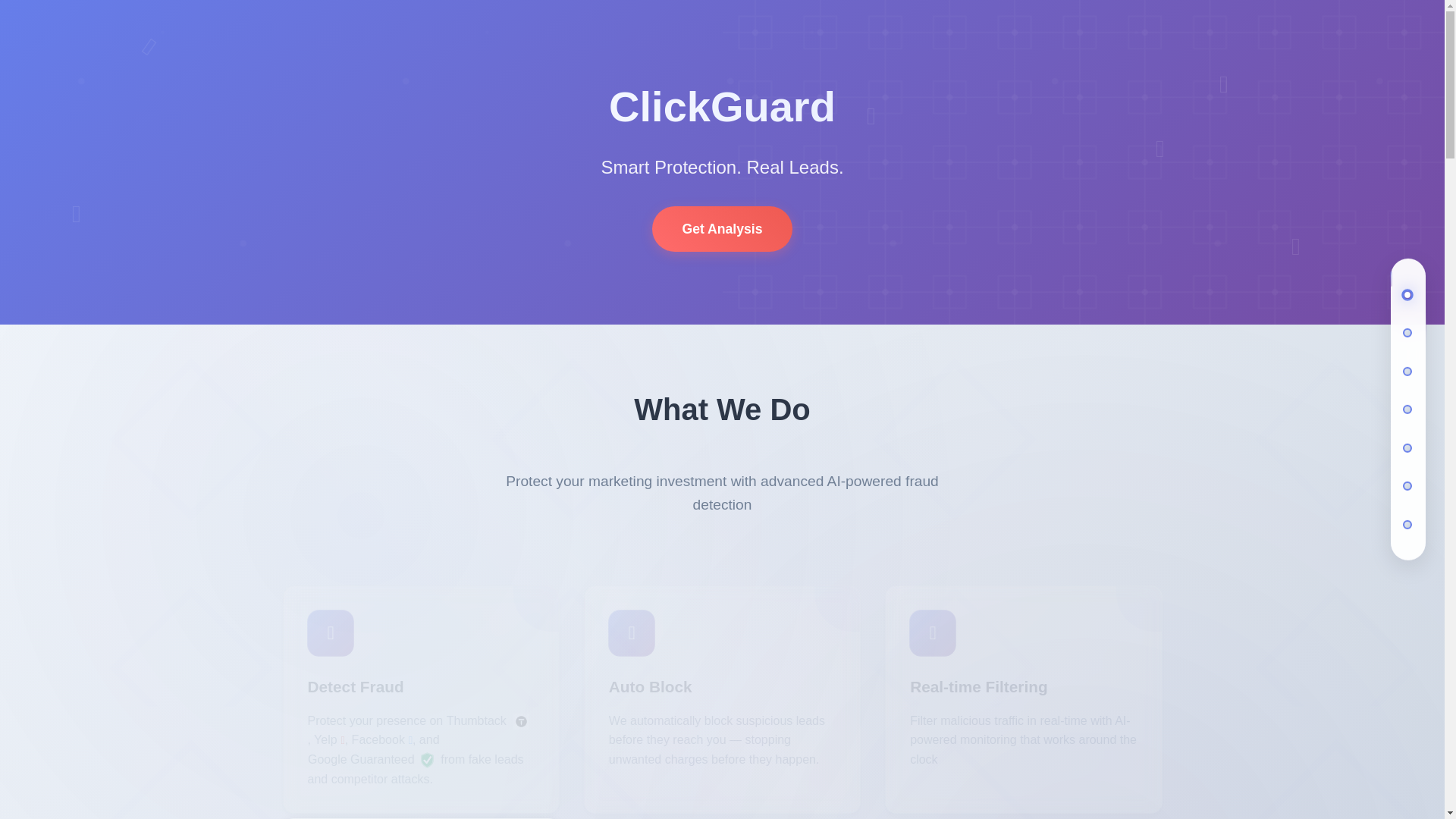 website screenshot of https://clickguardforyou.com/