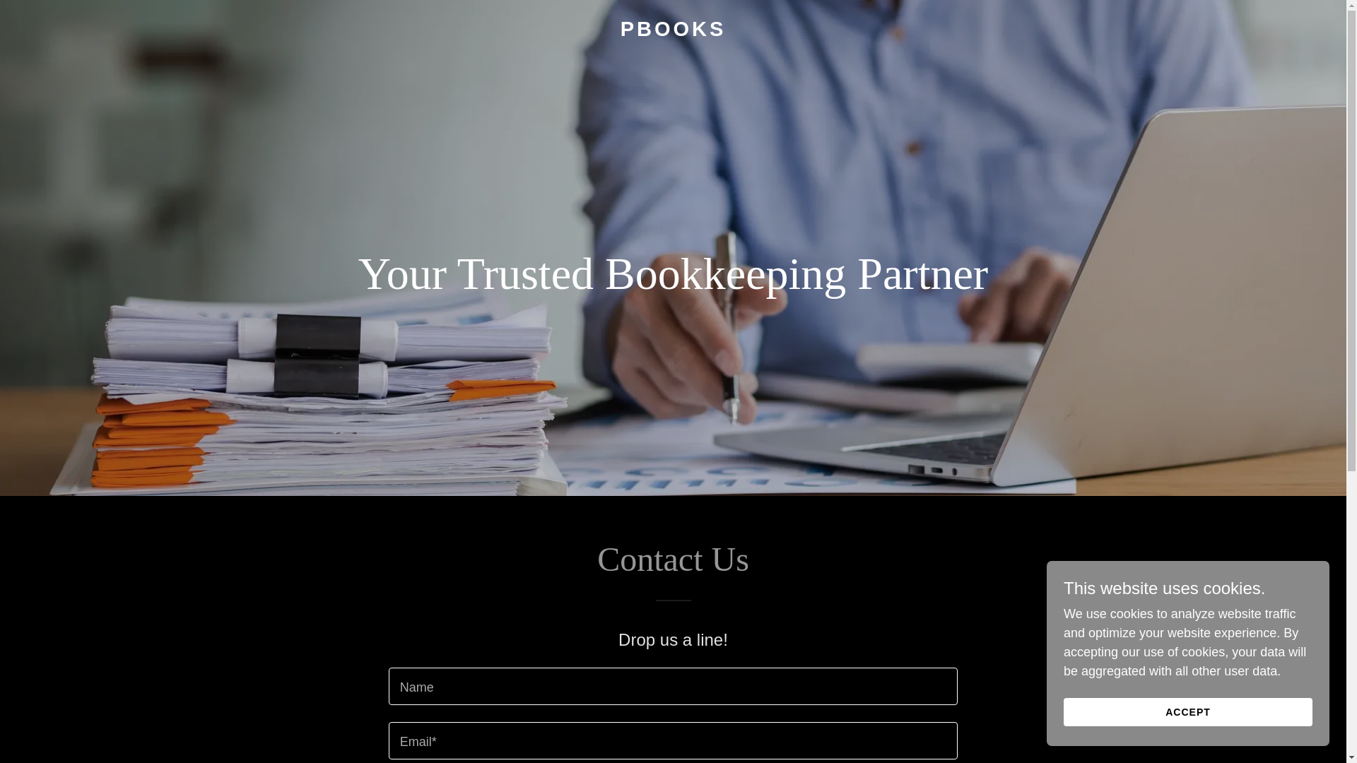 website screenshot of https://pbooksllc.com/