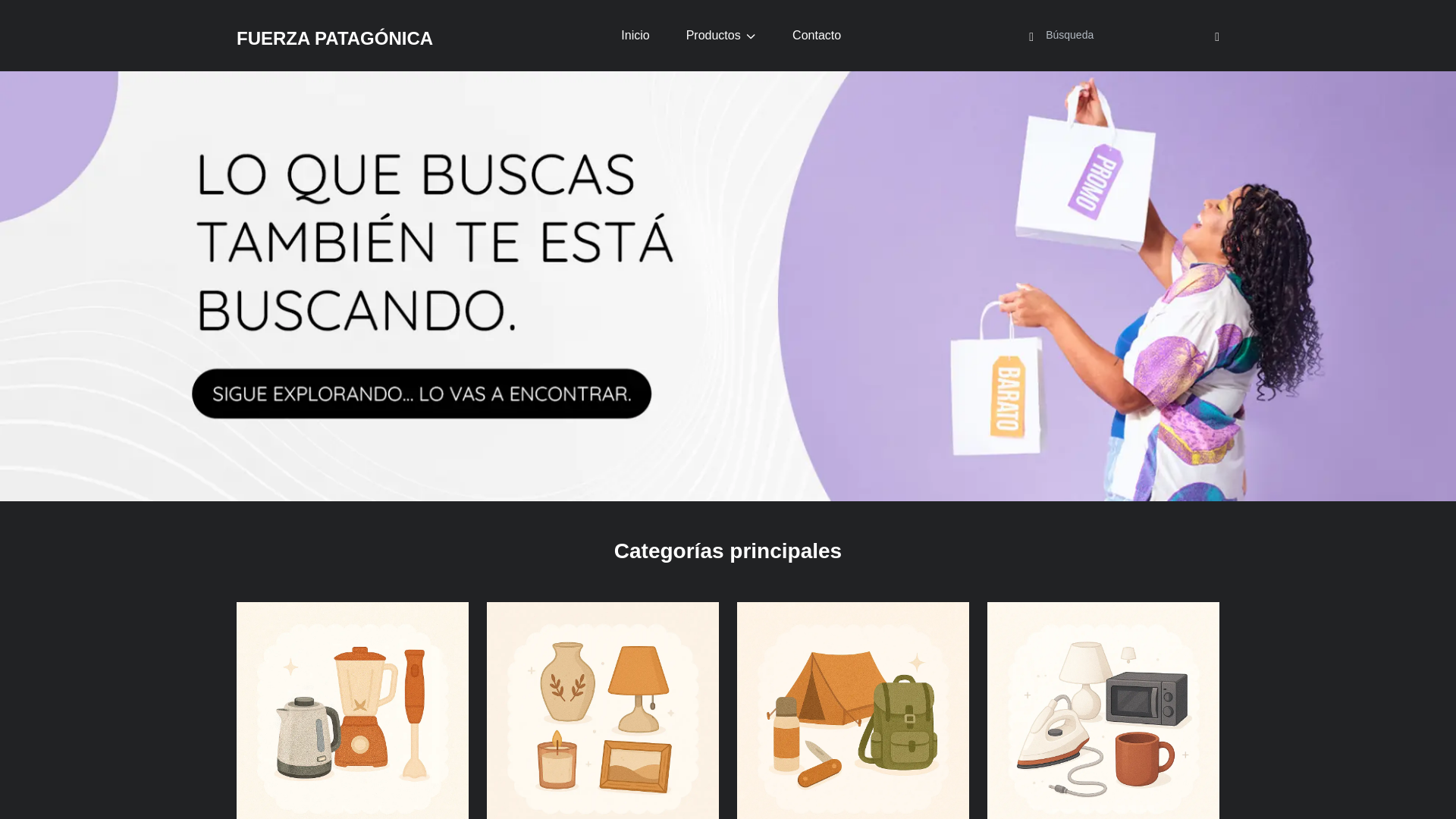 website screenshot of https://fuerzapatagonia.online/