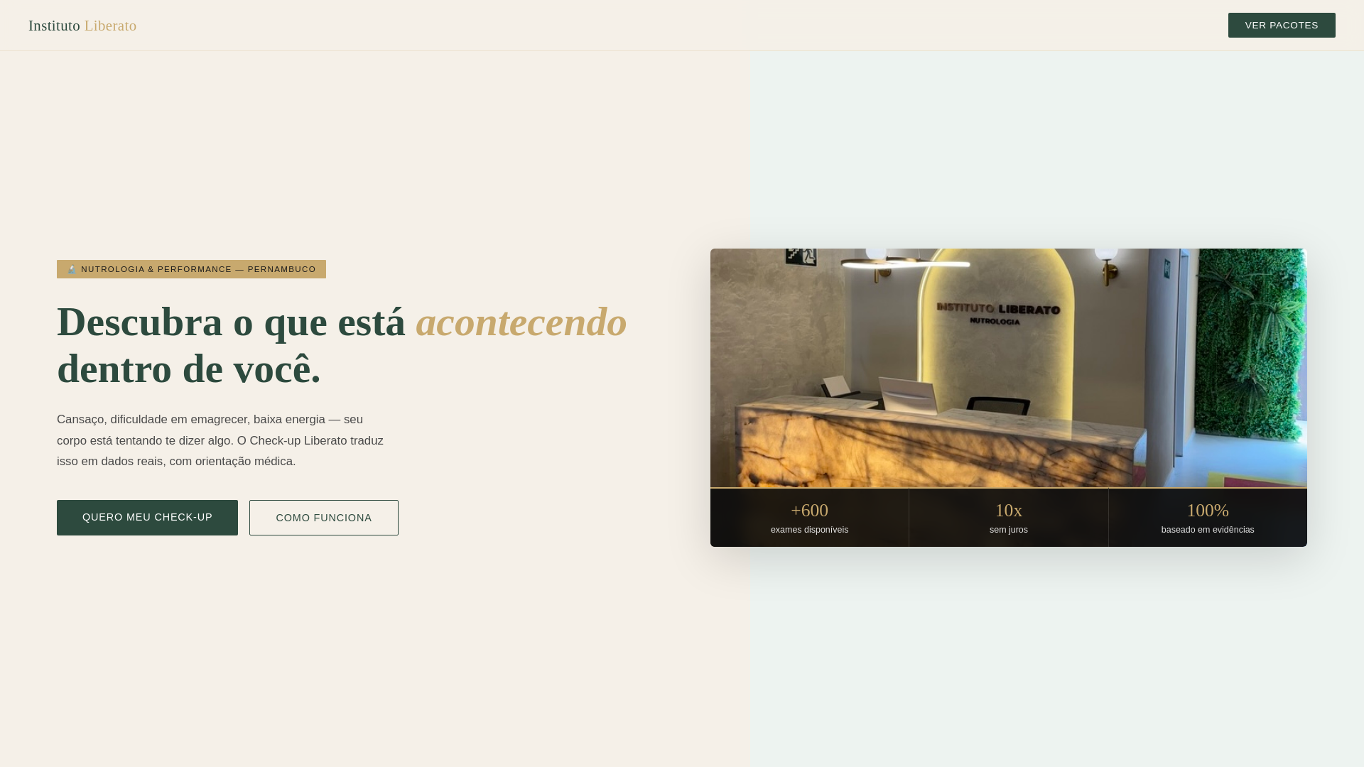 website screenshot of https://landing-checkup-instituto-liberato.pages.dev/