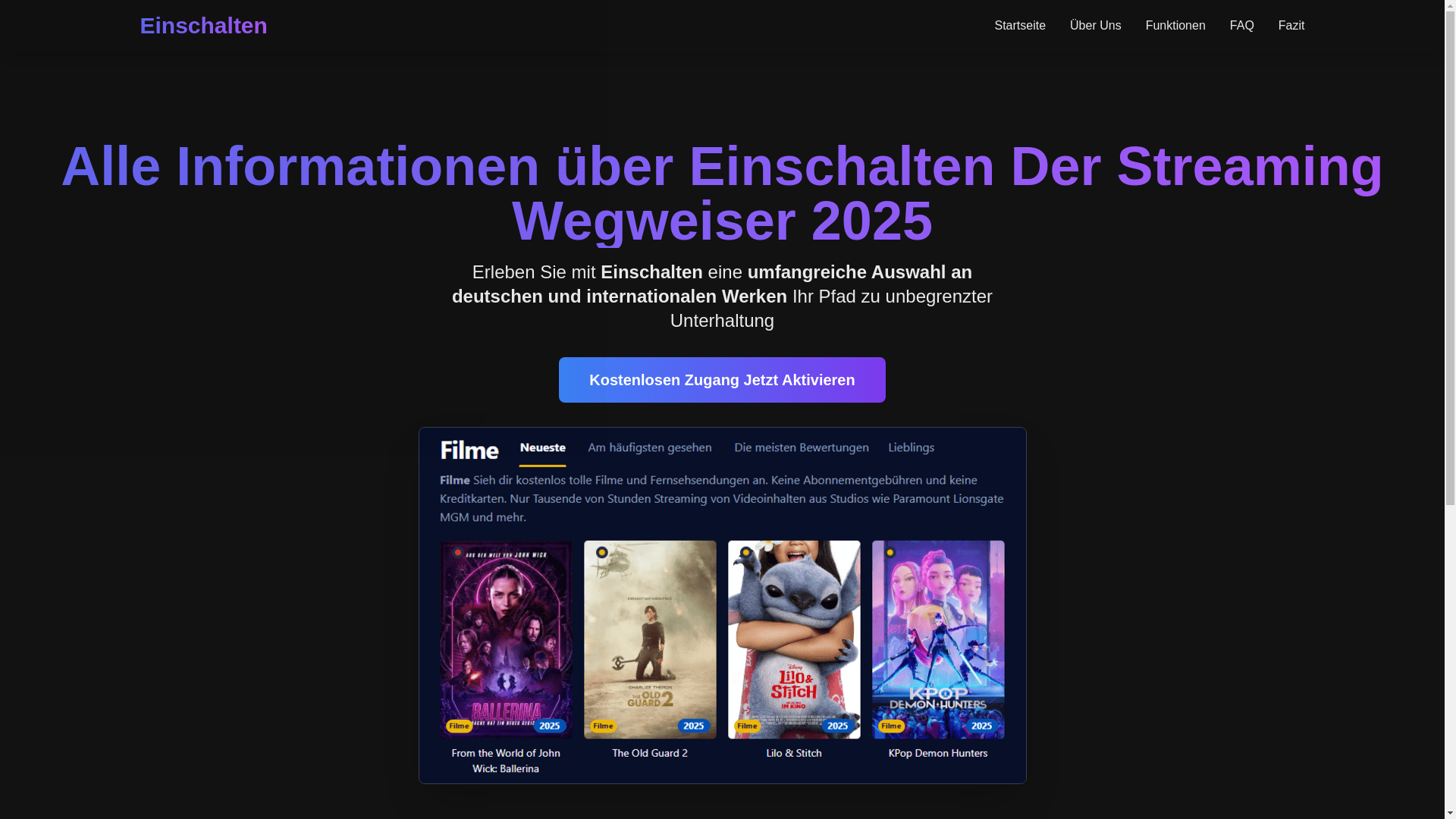 website screenshot of https://einschalten-6tzx.pages.dev/
