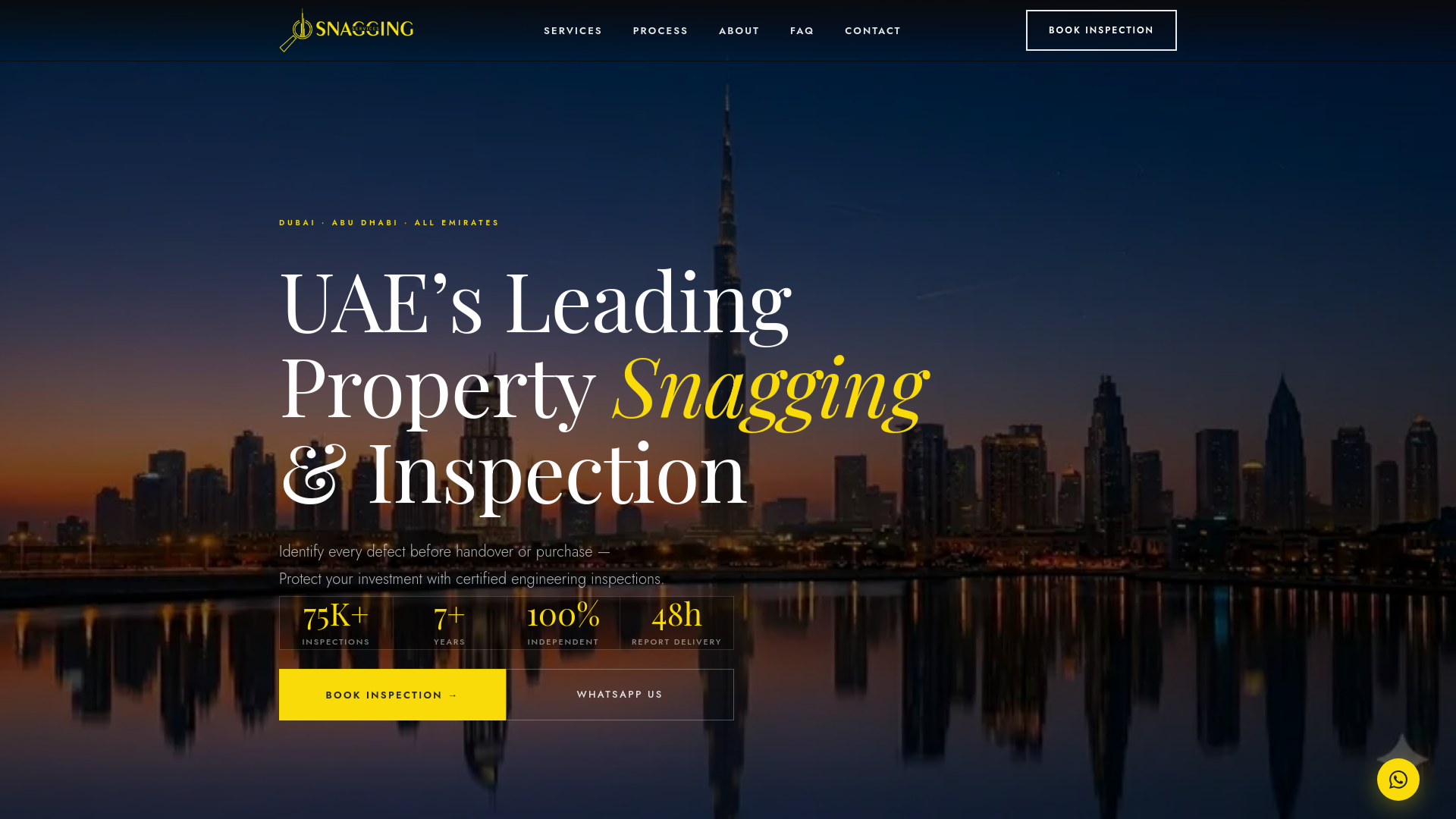 website screenshot of https://dubaisnagging.ae/