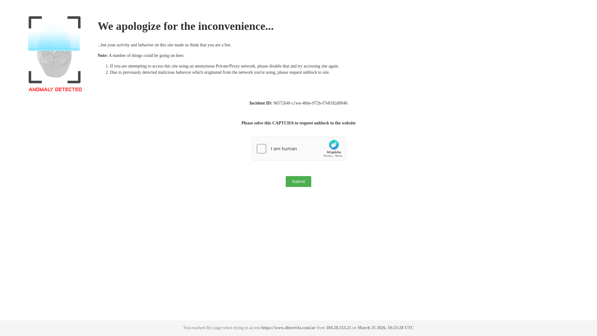 website screenshot of https://www.directv.com.ar