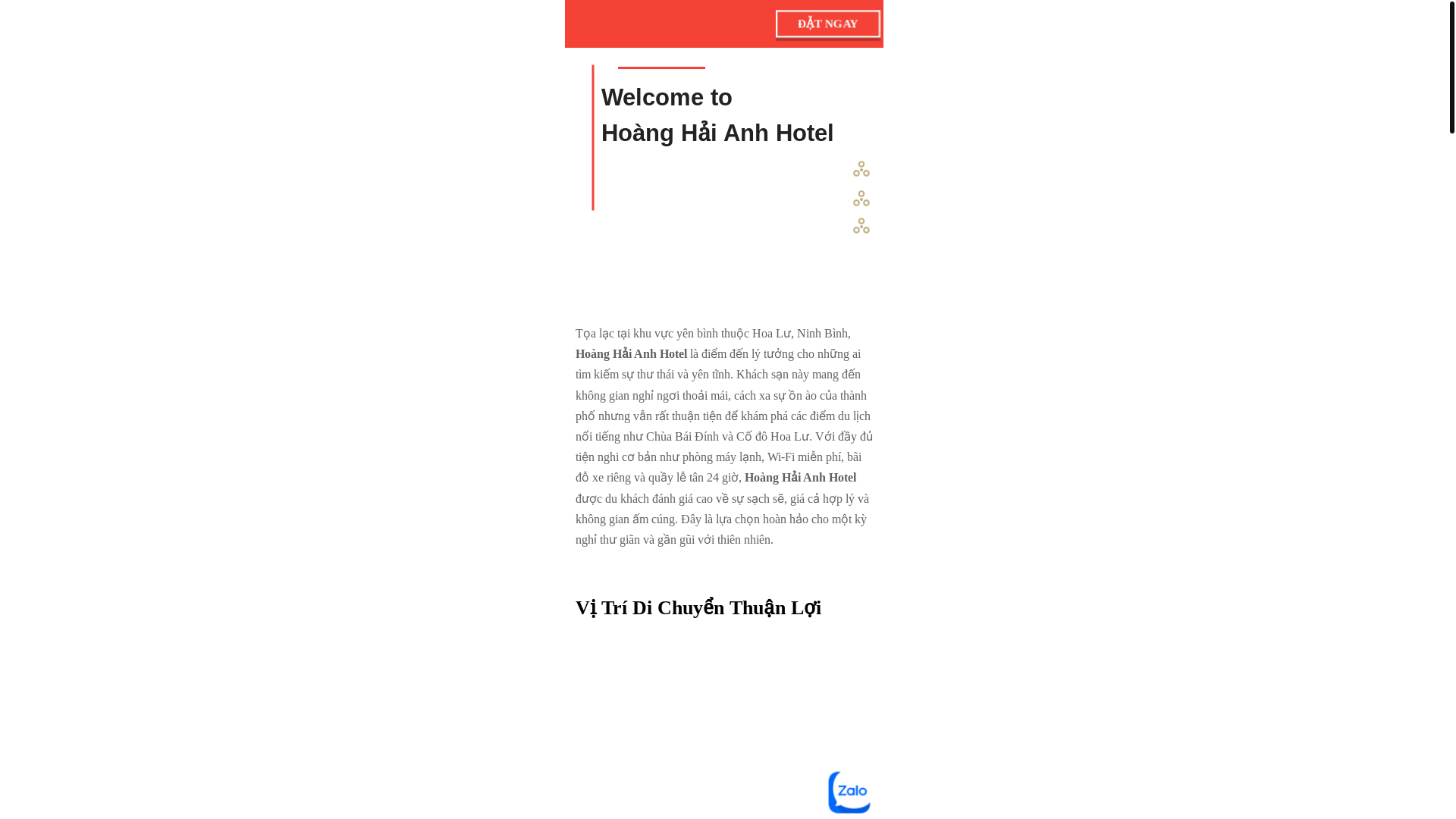 website screenshot of https://hoanghaianhhotel.com/
