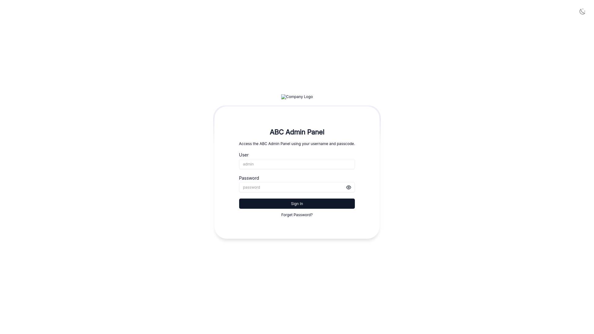 website screenshot of https://prod-x9-admin-panel.pages.dev/