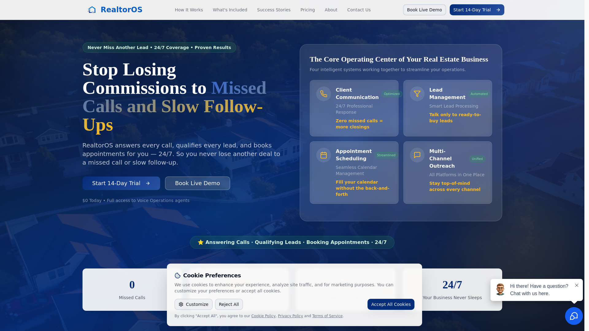 website screenshot of https://realtoropshq.com/