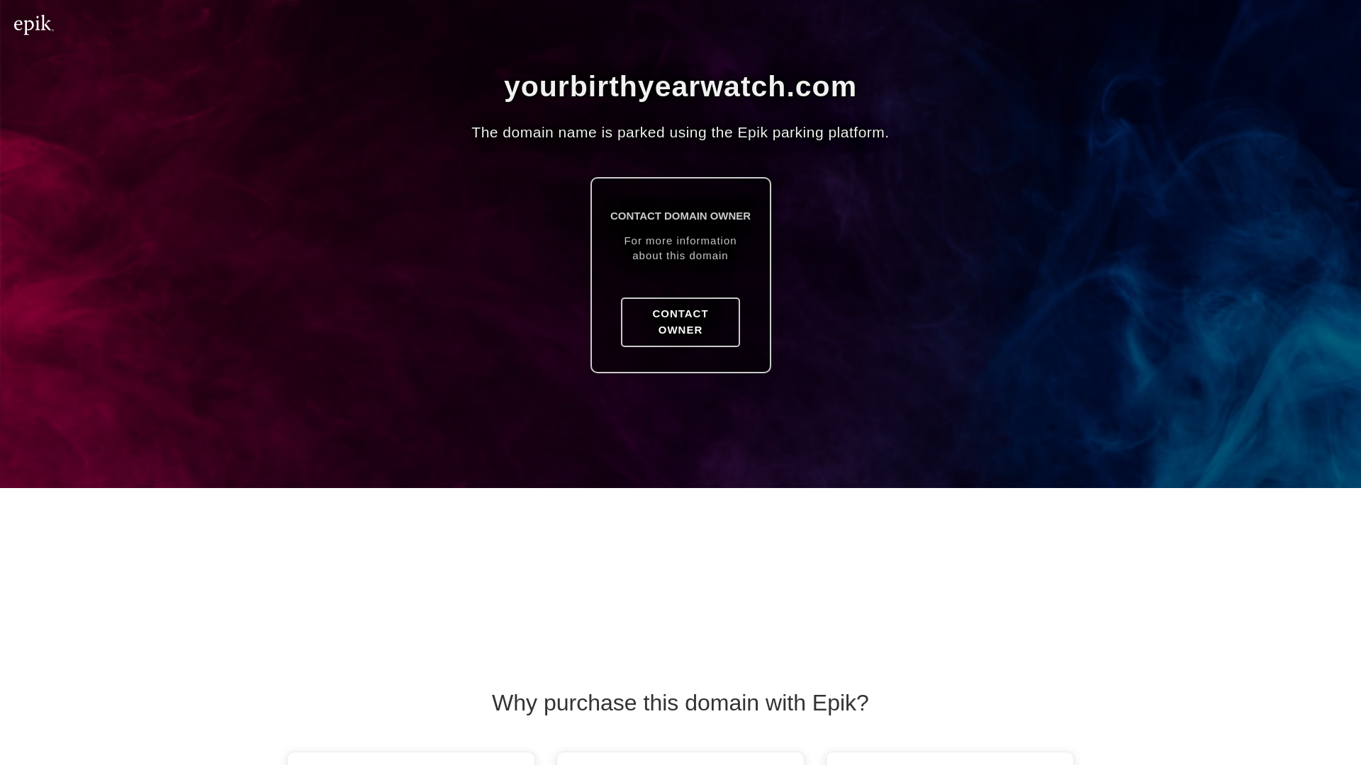 website screenshot of https://yourbirthyearwatch.com/