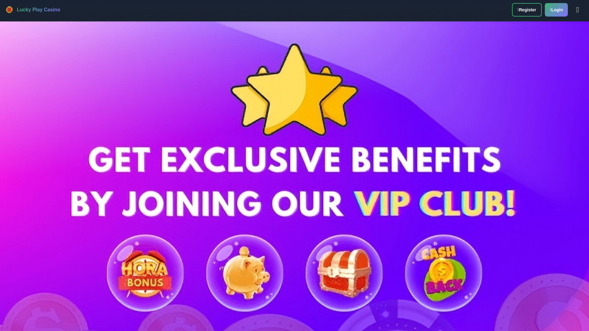 website screenshot of https://luckyplaycasino.sbs/