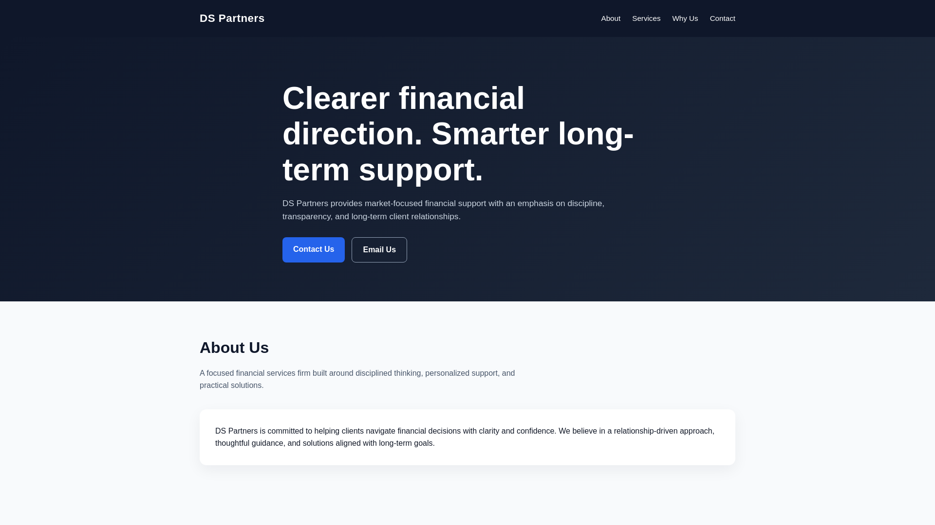 website screenshot of https://dspartners-web.pages.dev/