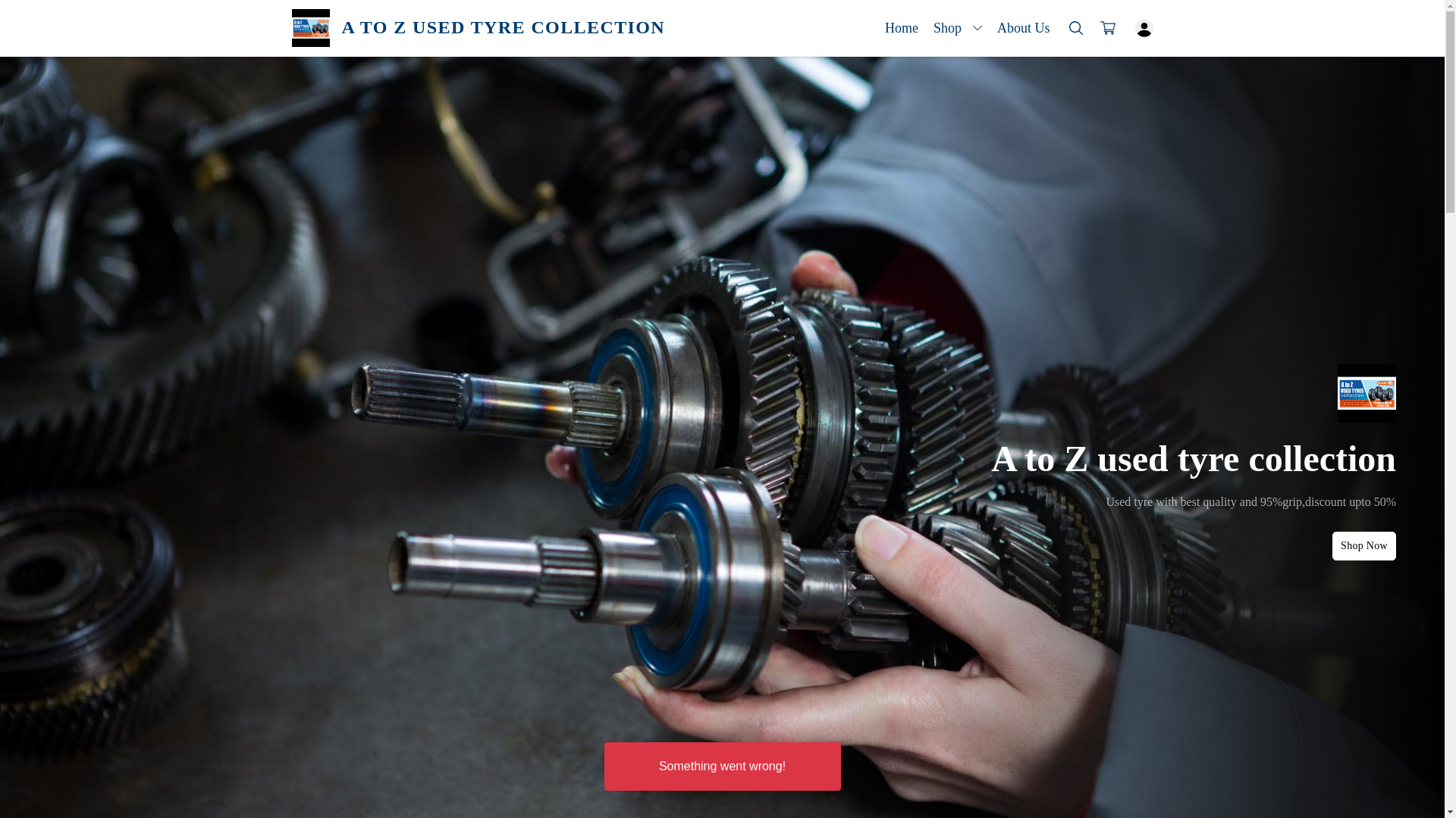 website screenshot of https://atozusedtyrecollection.co.in/