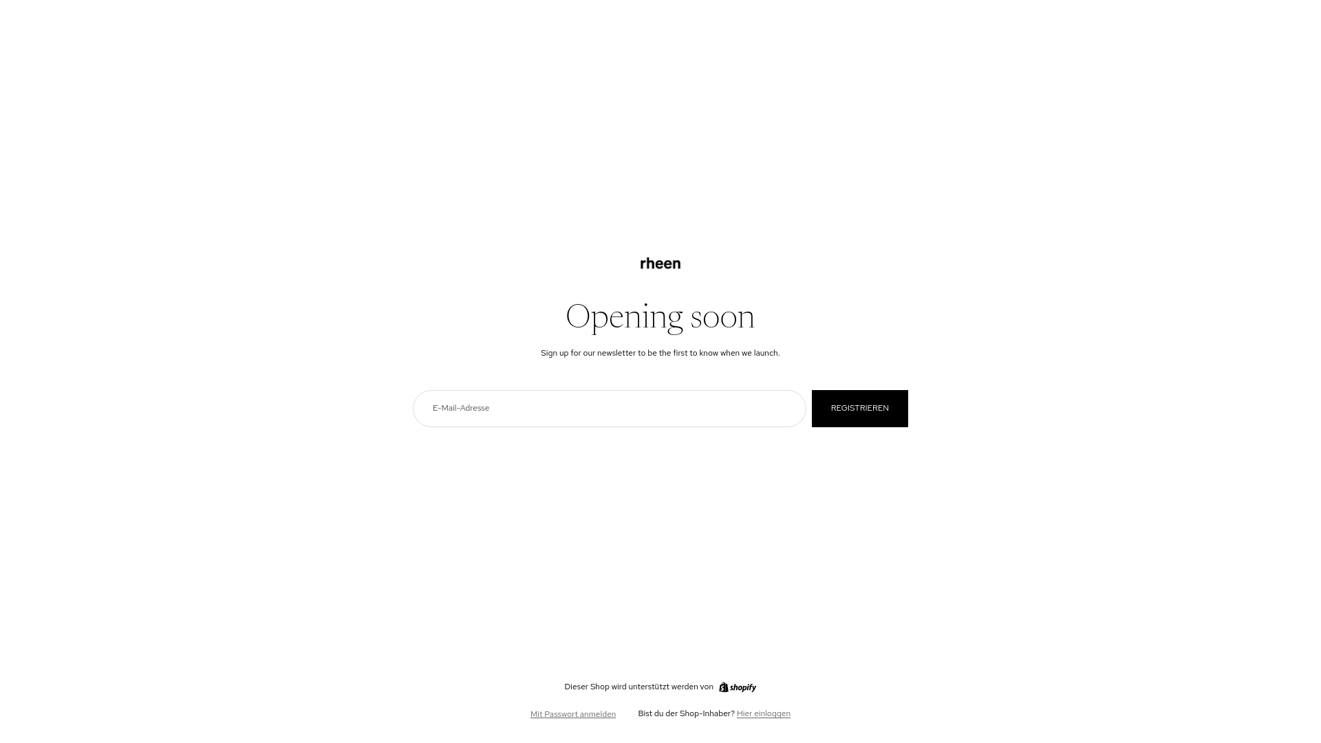 website screenshot of https://rheen.de/