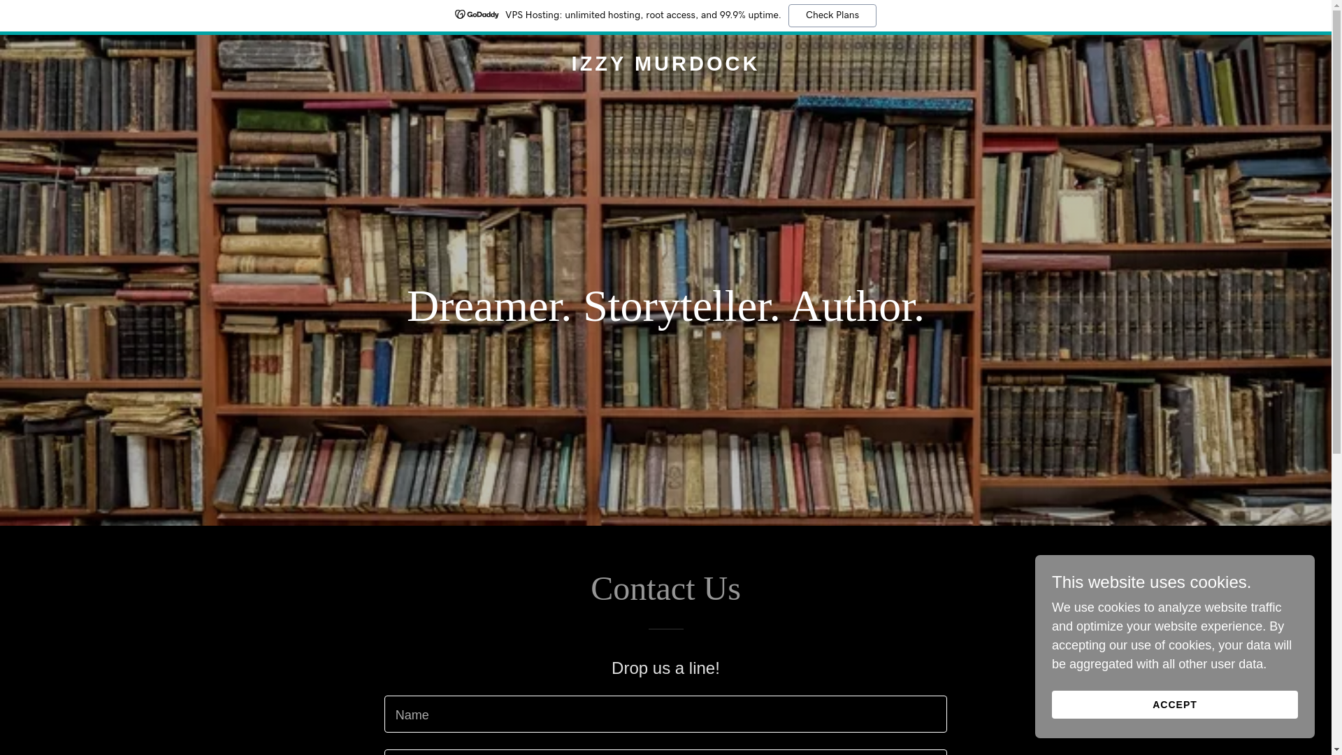 website screenshot of https://izzymurdock.com/