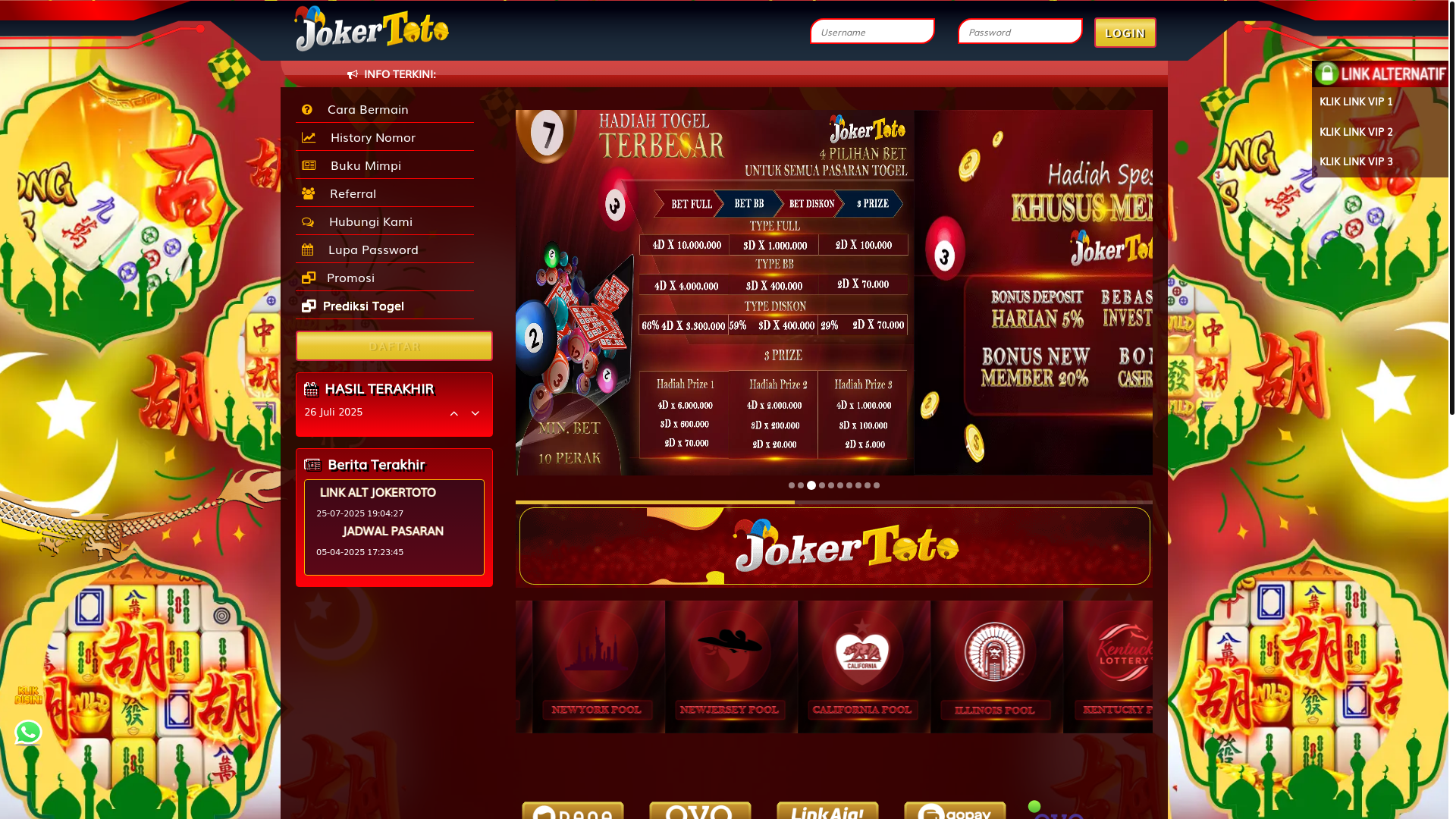 website screenshot of https://jokertotobosku.com/