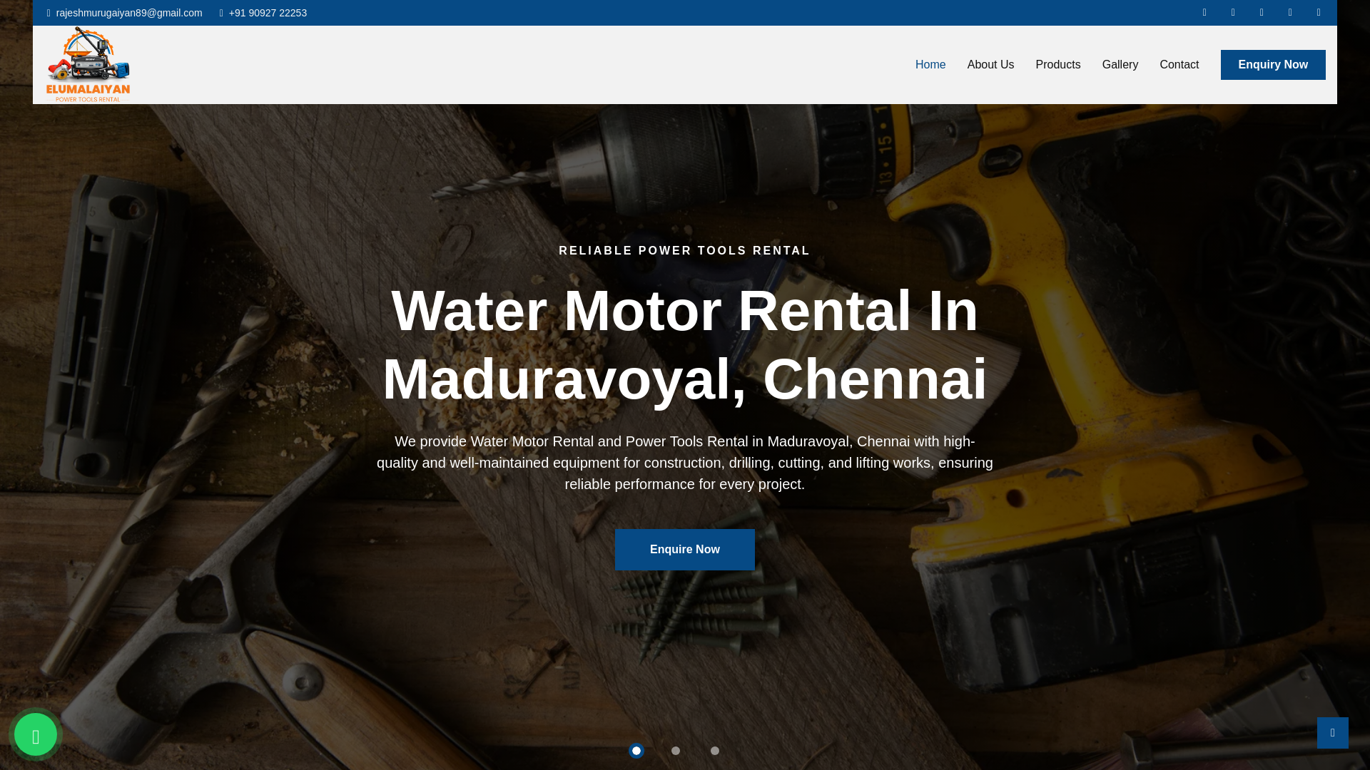 website screenshot of https://elumalaiyanenterprises.in