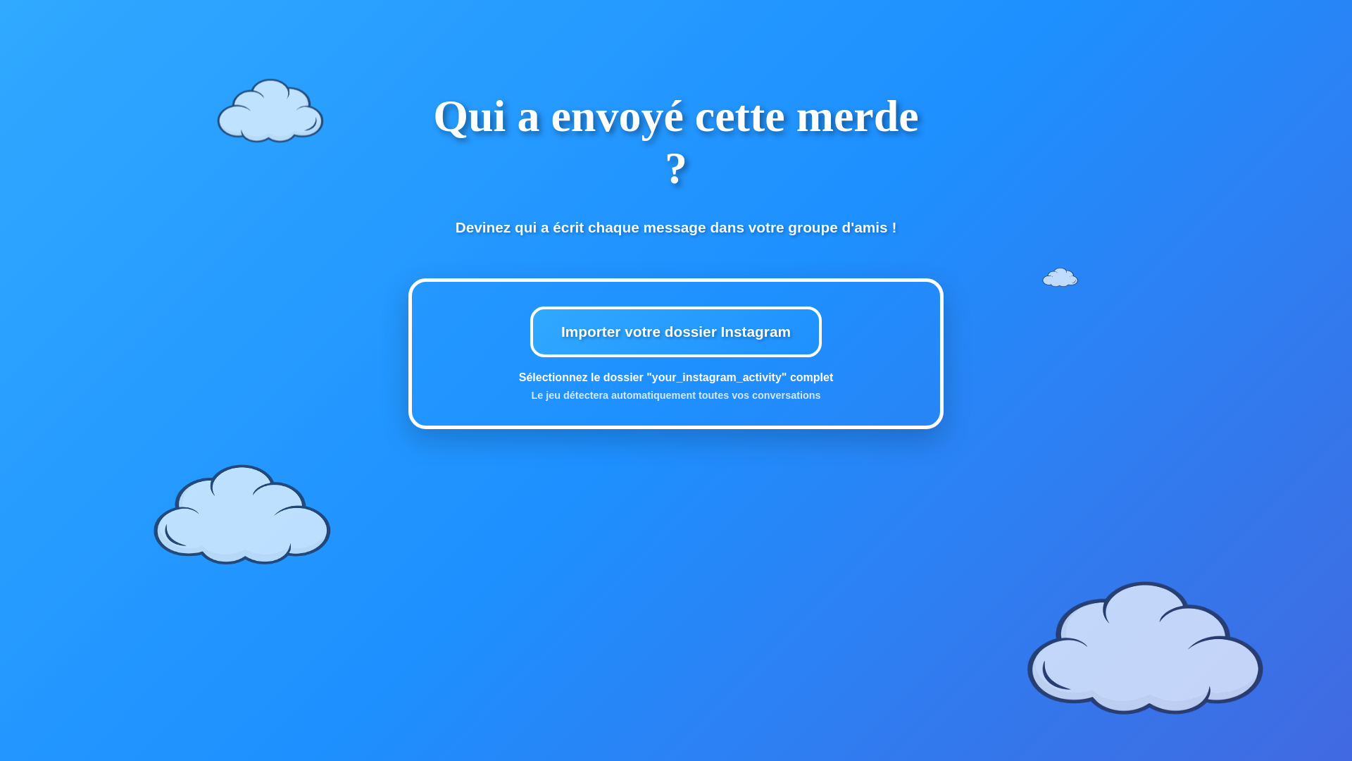 website screenshot of https://quiaenvoyecettemerde.fr/