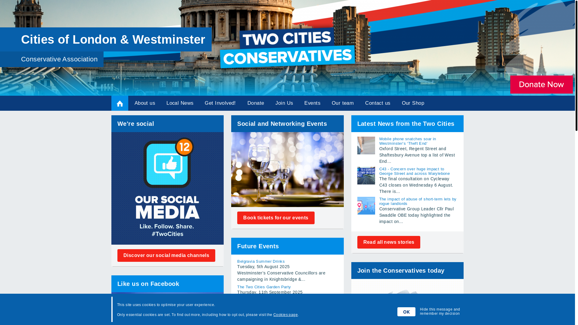 website screenshot of https://islandconservatives.org/