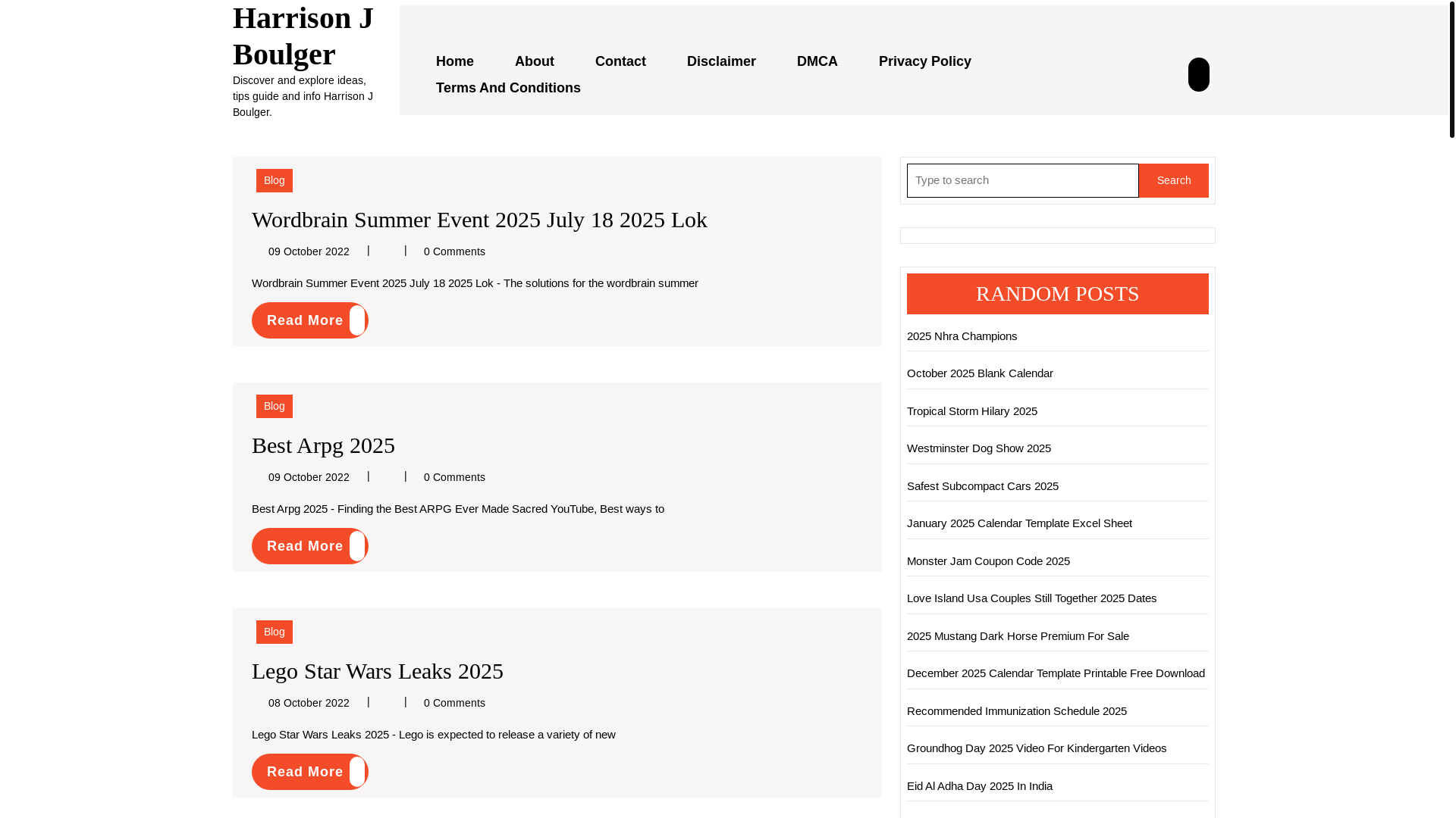 website screenshot of https://harrisonjboulger.pages.dev/