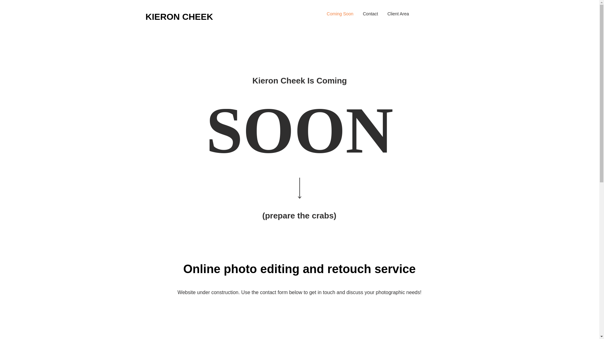 website screenshot of https://kieroncheek.co.uk/