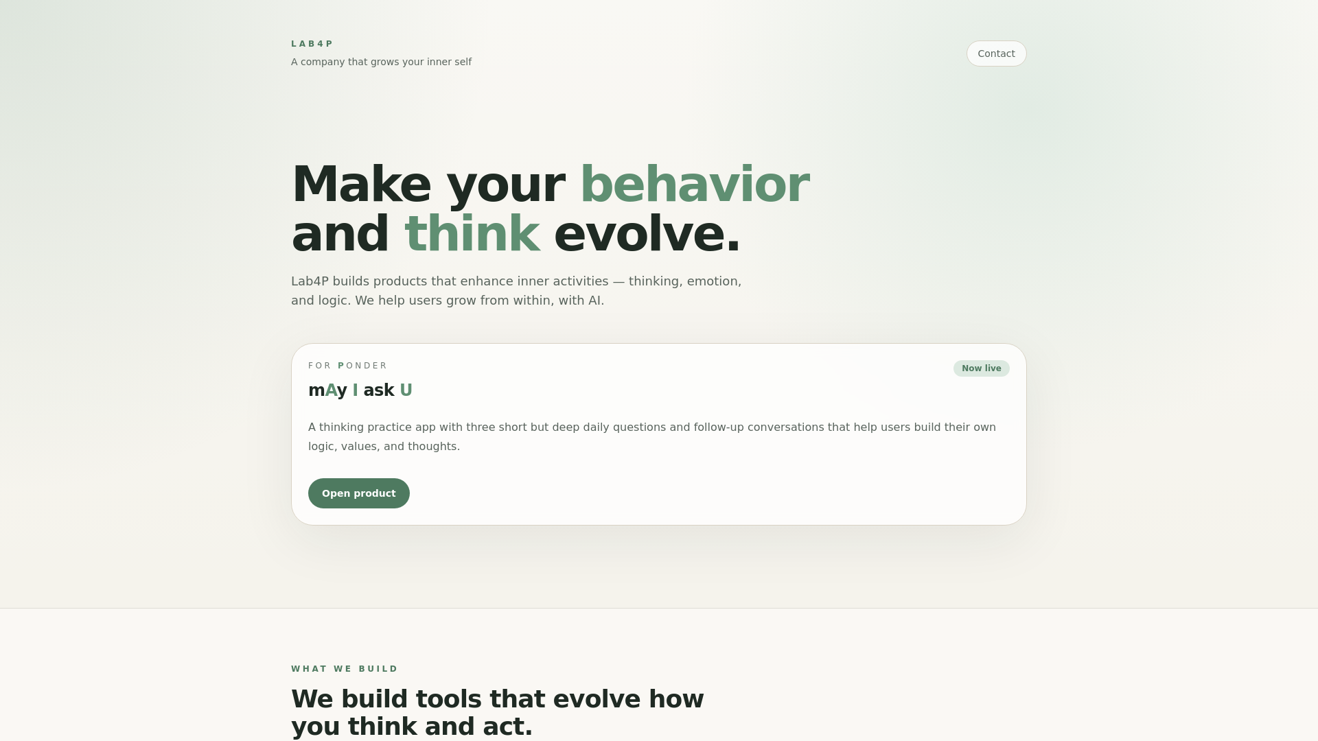 website screenshot of https://lab4p.net/