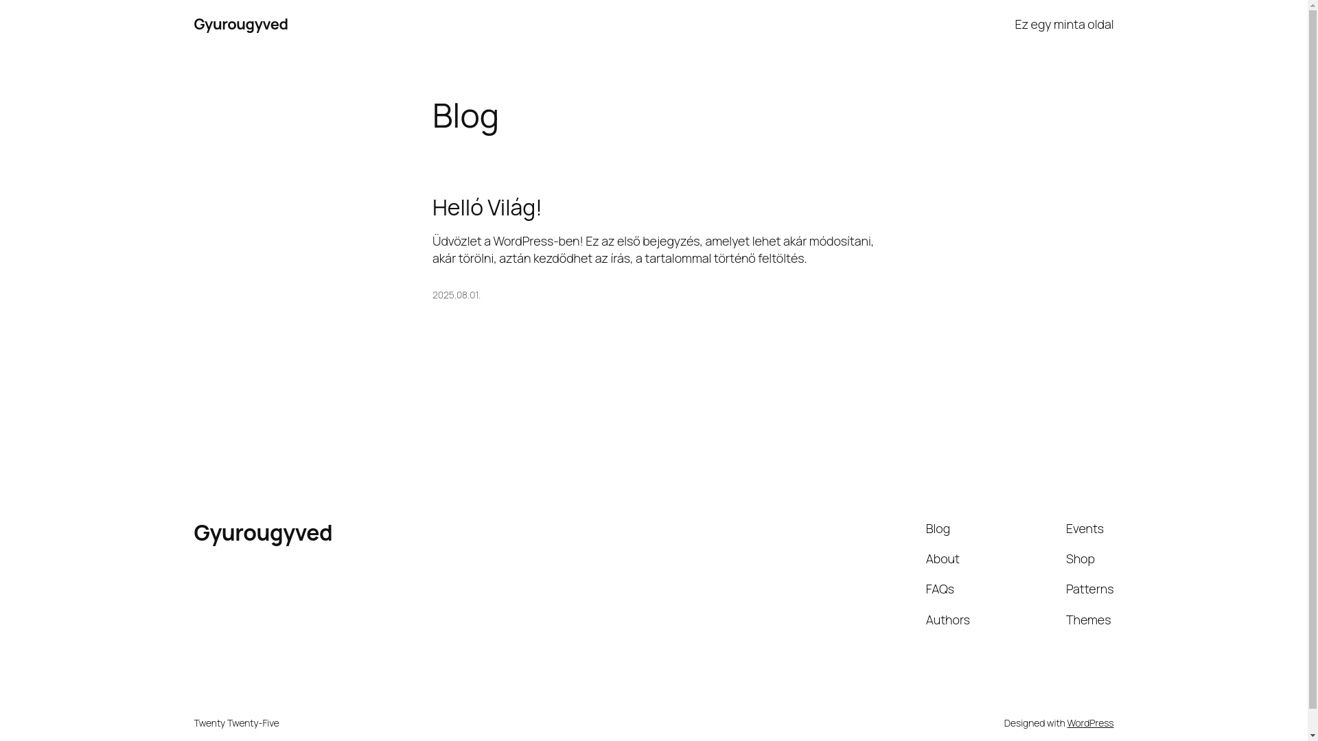 website screenshot of https://gyurougyved.com/