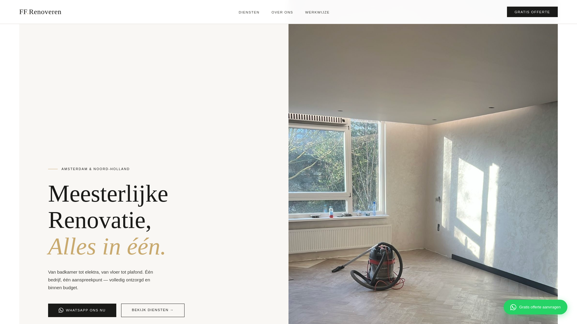 website screenshot of https://ffrenoveren.nl/