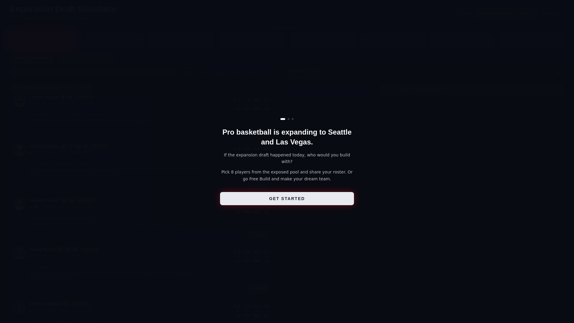 website screenshot of https://theexpansiondraft.com/