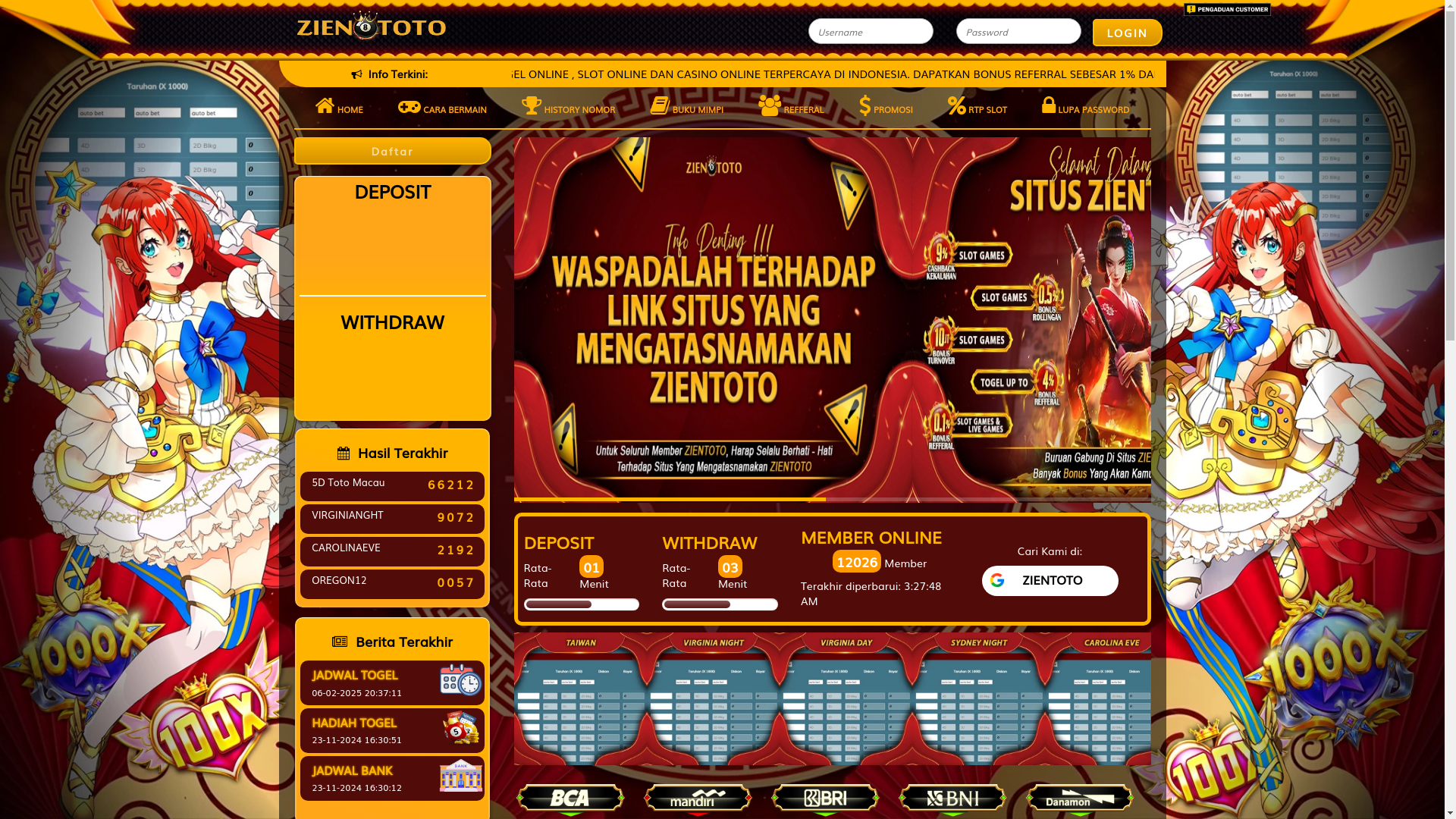website screenshot of https://zienbromo.xyz/