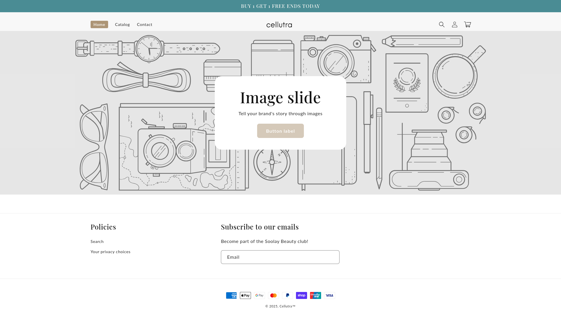 website screenshot of https://cellutra.com/