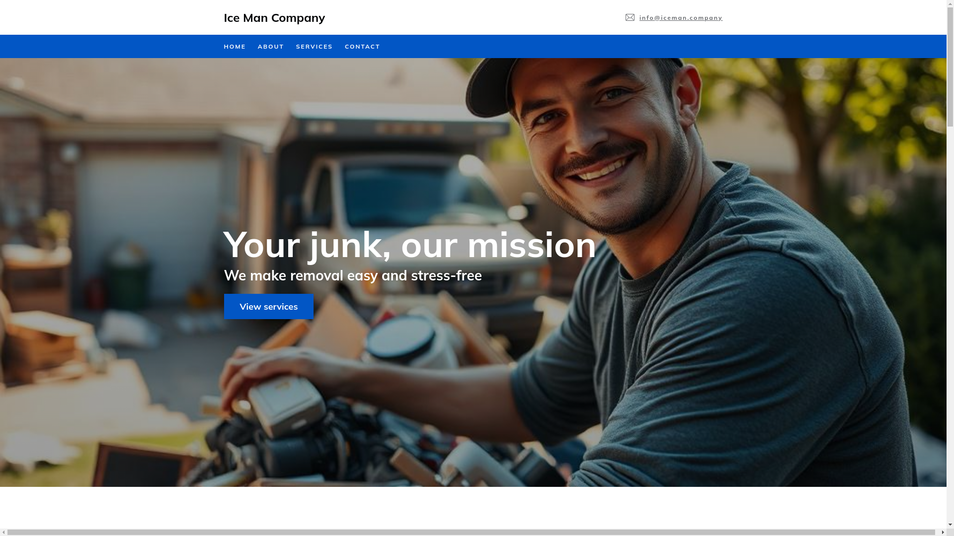 website screenshot of https://icemancompany.com/