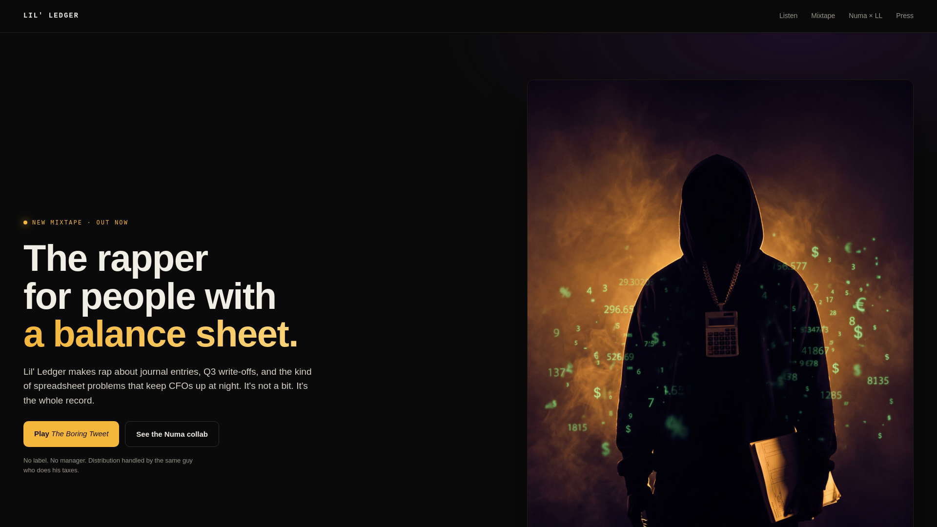 website screenshot of https://lil-ledger.com/