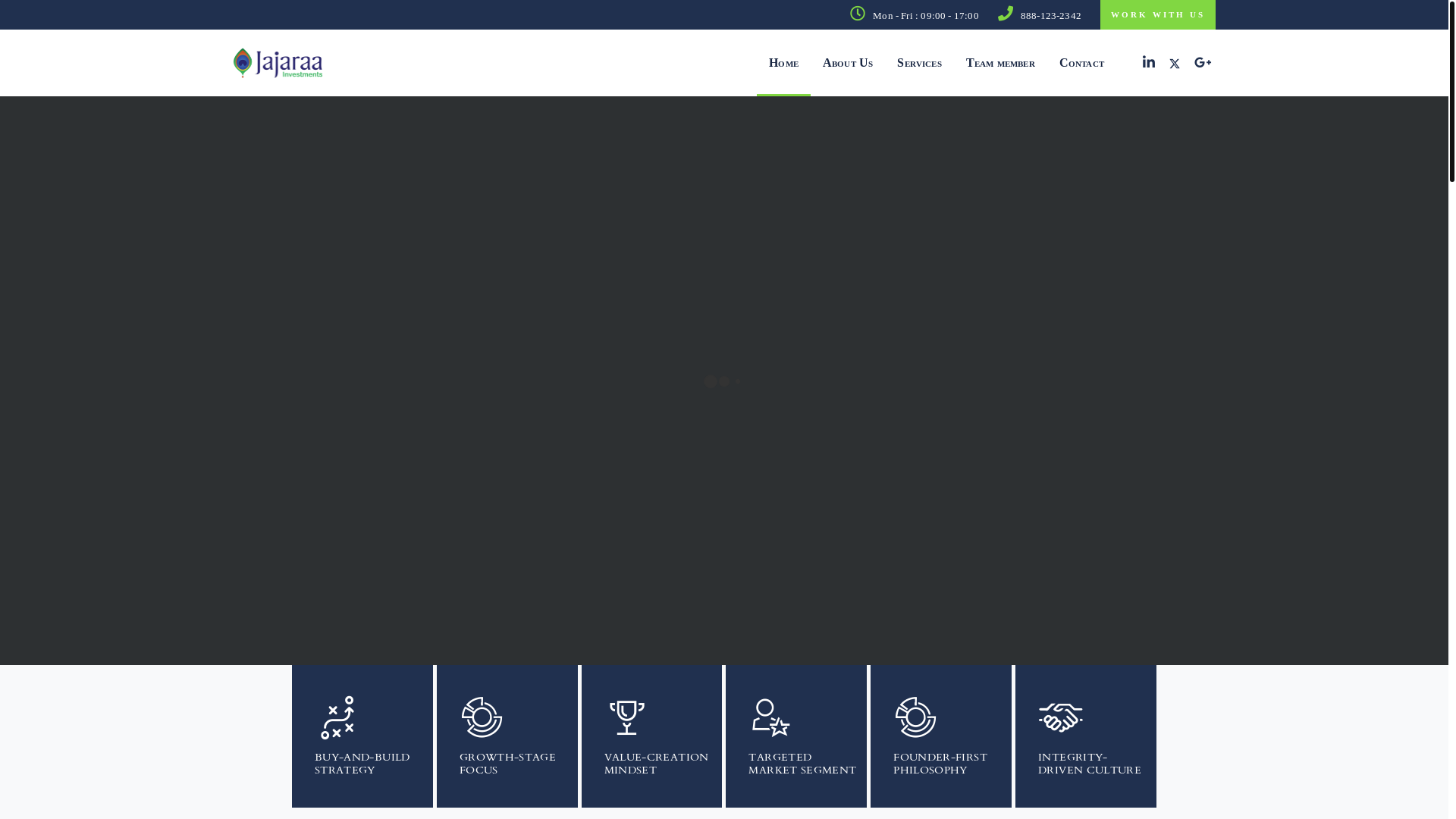 website screenshot of https://ja-inv.com/