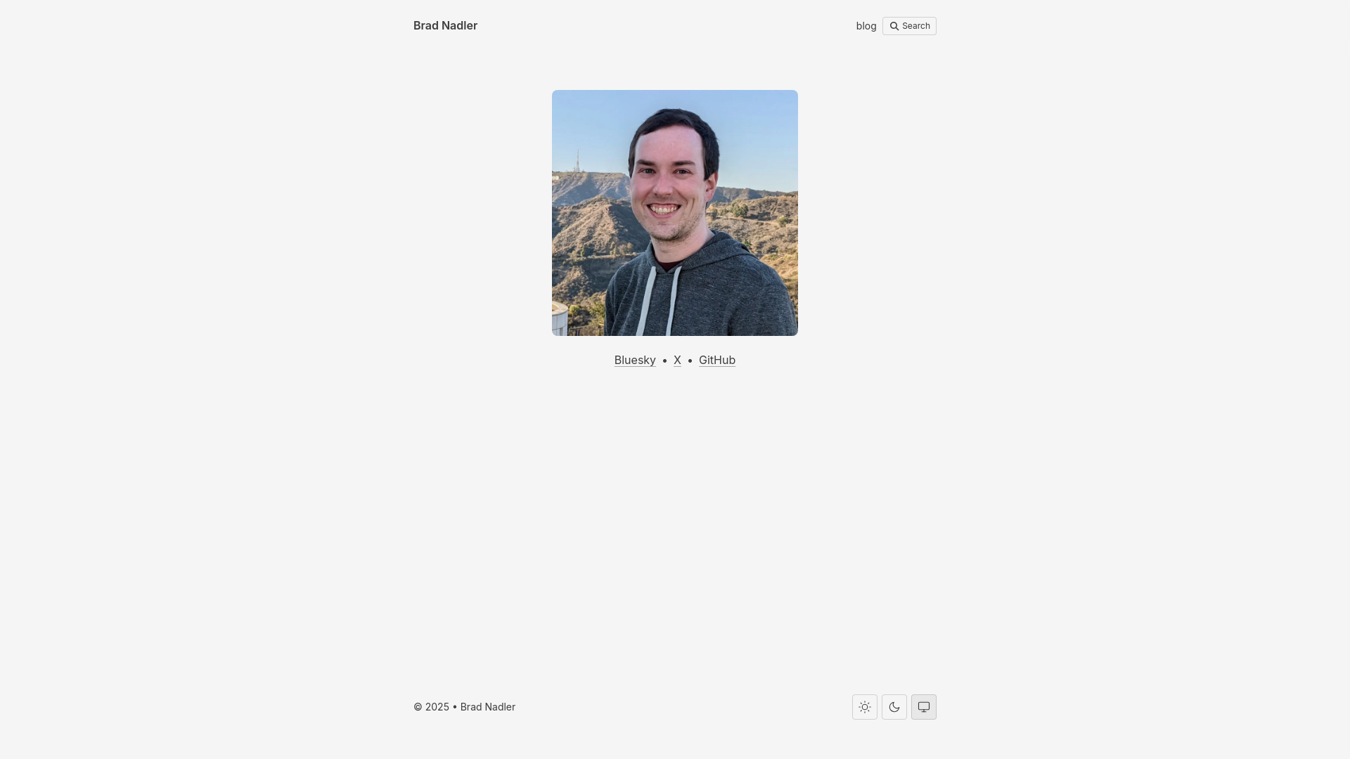 website screenshot of https://astro-bradnadler-com.pages.dev/