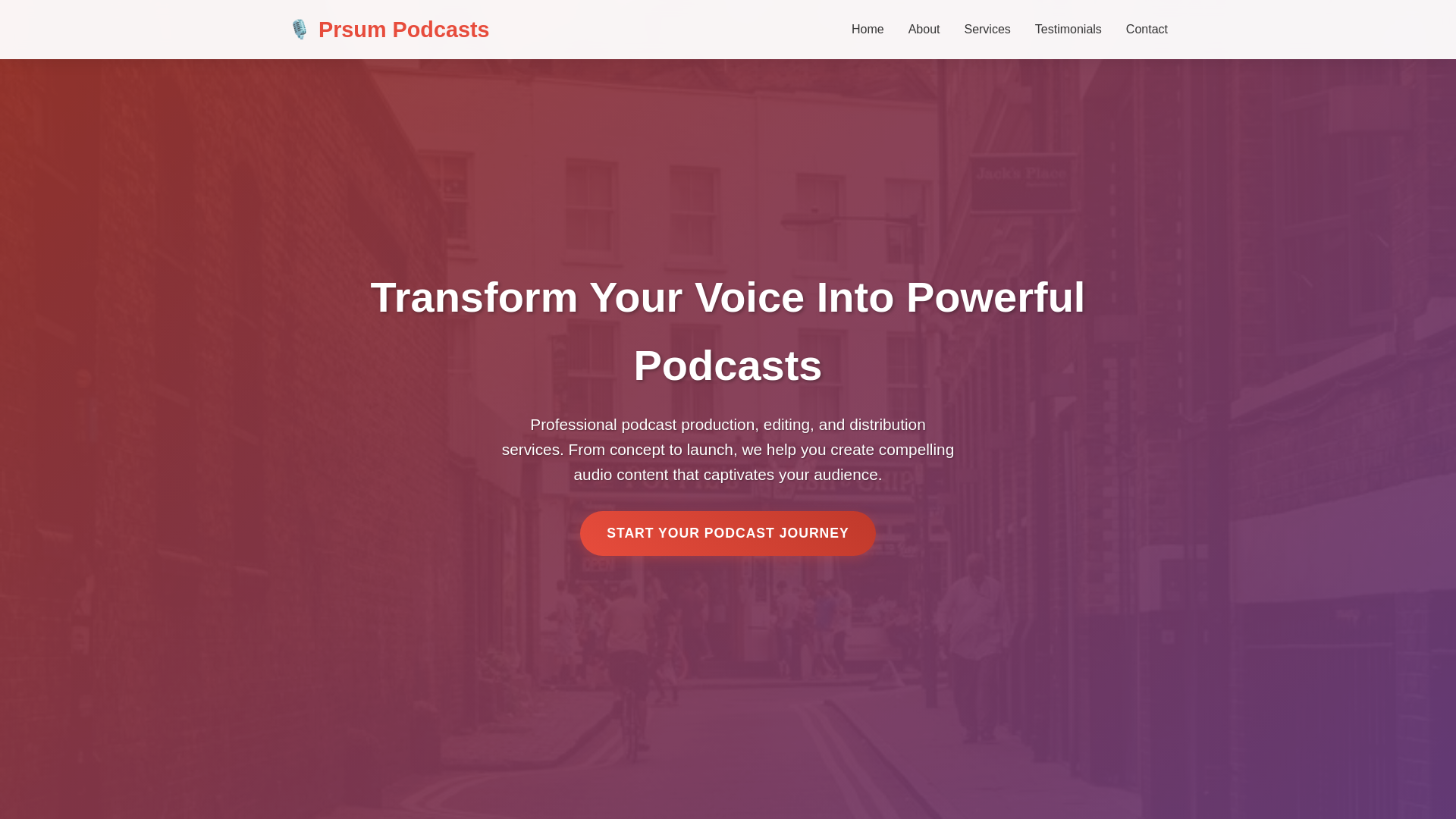 website screenshot of https://prsumpodcasts.sbs/