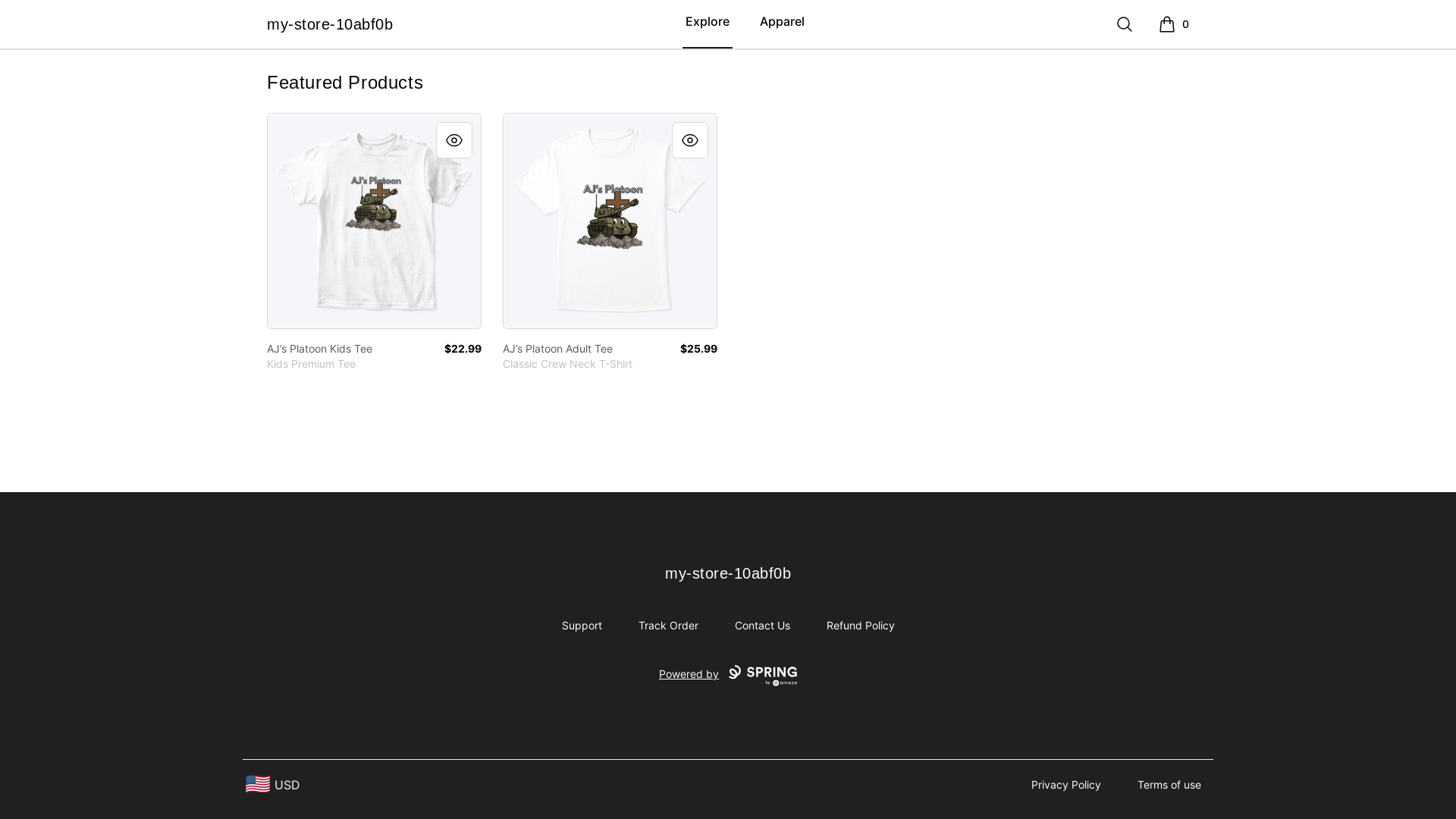 website screenshot of https://mystore10abf0b.com/
