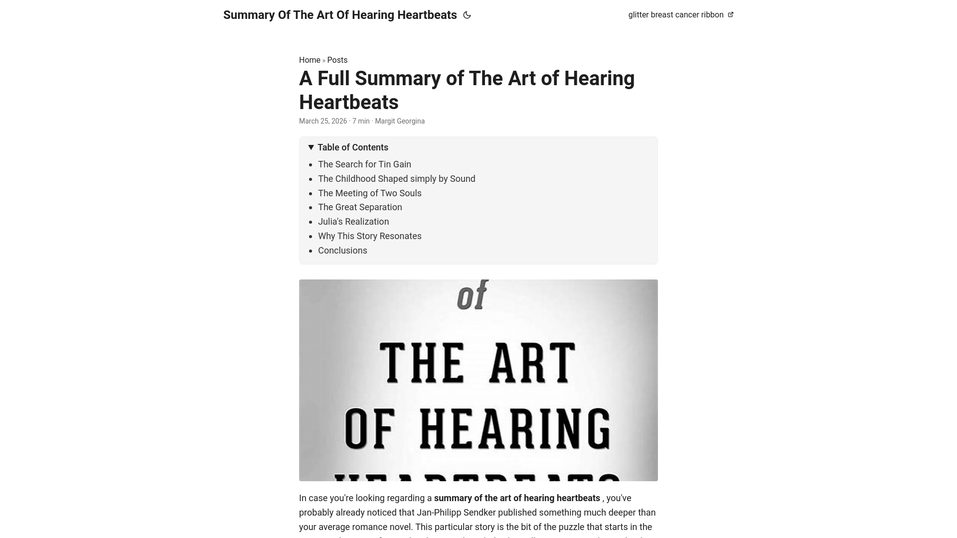 website screenshot of https://summary-of-the-art-of-hearing-heartbeats.pages.dev/