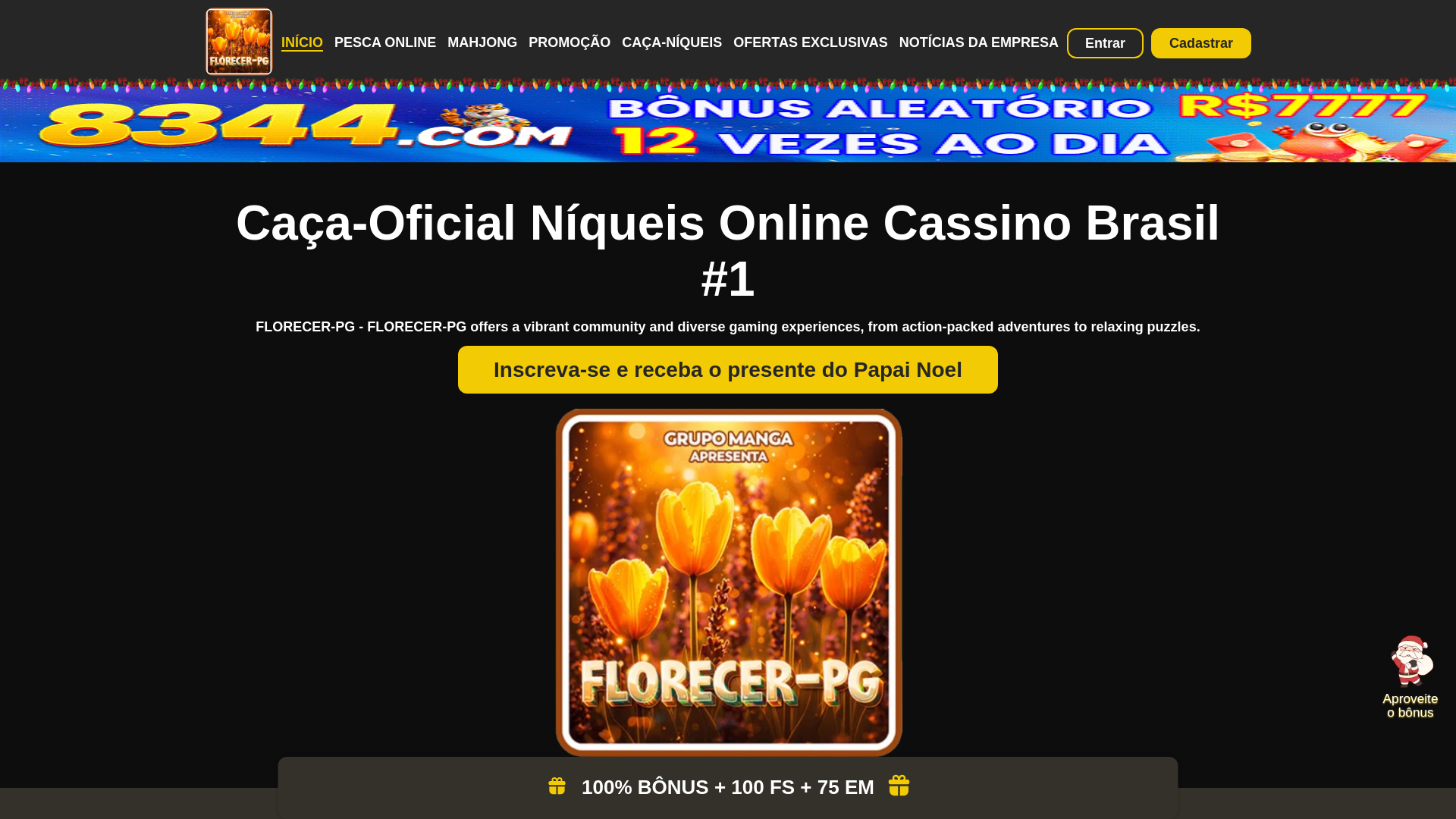 website screenshot of https://florecerpgbet.com