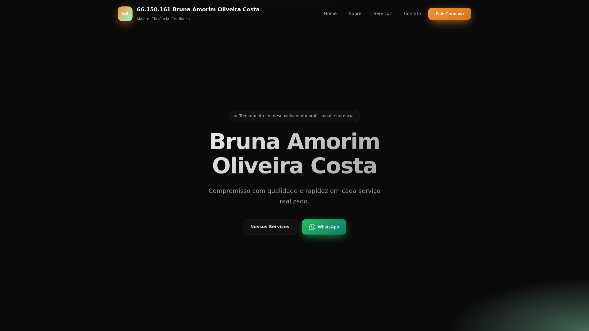 website screenshot of https://brunaamorimoliveira.website/